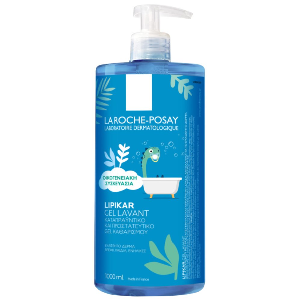 La Roche-Posay Lipikar Lavant Face & Body Gel Καταπραϋντικό & Προστατευτικό Τζέλ για Ευαίσθητες Επιδερμίδες Κατάλληλο για Όλη την Οικογένεια με Αντλία 1000ml