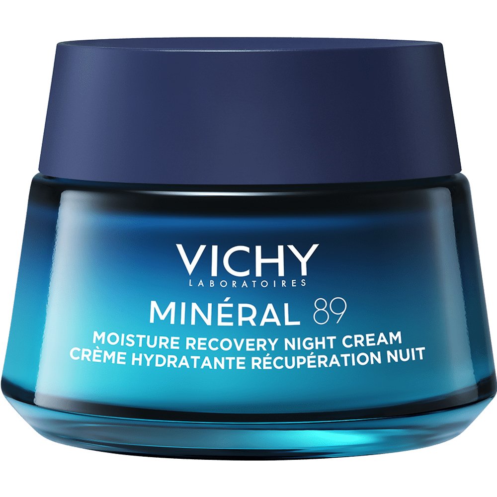 Vichy Vichy Mineral 89 Pure Melatonin Moisture Recovery Night Cream Κρέμα Νυκτός με Καθαρή Μελατονίνη, Υαλουρονικό Οξύ & Μεταλλικά Στοιχεία για Επιδερμίδα Ενυδατωμένη, Γεμάτη Ζωντάνια & Λάμψη 50ml
