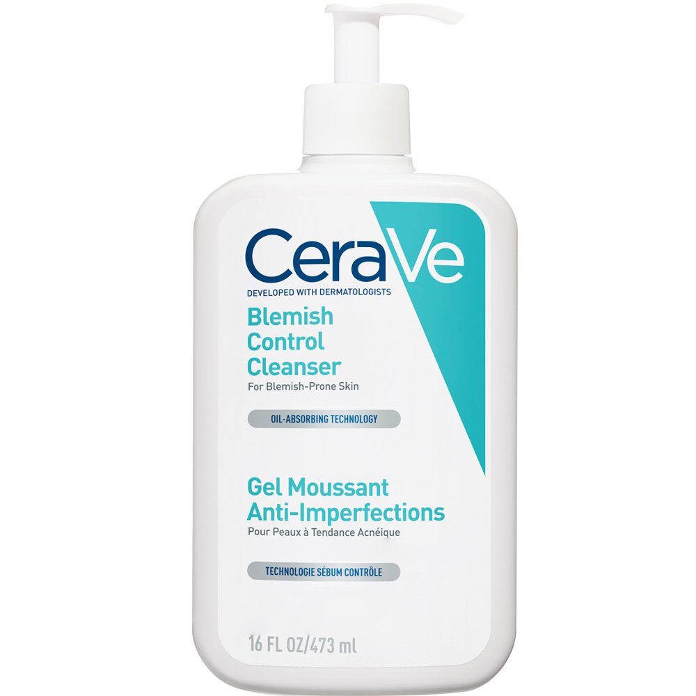 CeraVe Blemish Control Anti-Imperfections Face Cleanser Gel Αναζωογονητικό Καθαριστικό Τζέλ Προσώπου με Σαλικυλικό Οξύ & Ceramides για Δέρμα με Τάση Ακμής με Αντλία 473ml