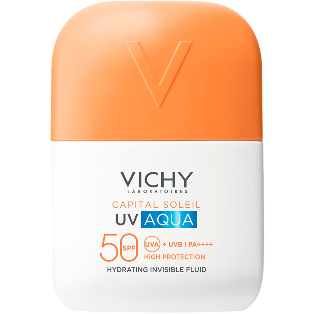 Vichy Capital Soleil UV-AQUA Spf50 Hydrating Invisible Fluid Ενυδατικό Λεπτόρρευστο Αντηλιακό Προσώπου Υψηλής Προστασίας με Ανάλαφρη & Αόρατη Αίσθηση 50ml