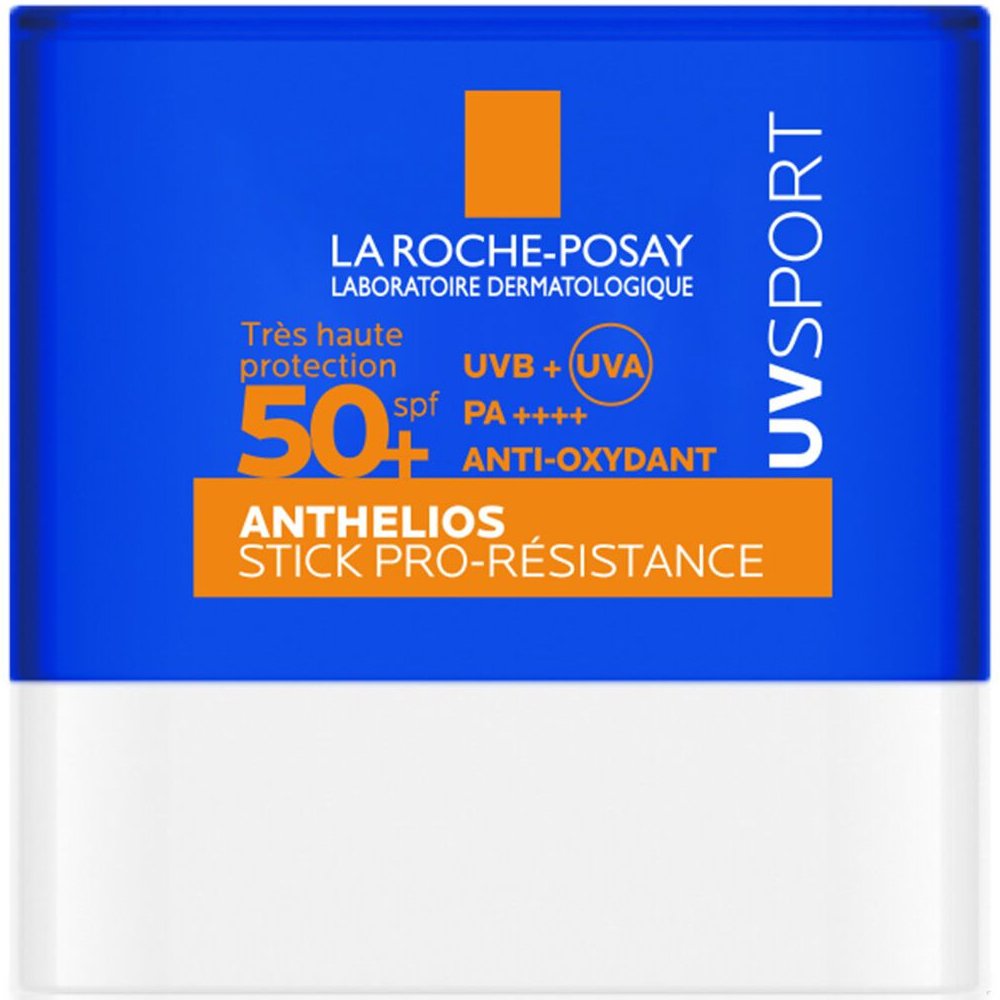 La Roche-Posay Anthelios UVSport Spf50+ Pro Resistance Stick Αντηλιακό Στικ Προσώπου Πολύ Υψηλής Προστασίας Ανθεκτικό στον Ιδρώτα, Έντονη Ηλιοφάνεια & Τριβή με Βιταμίνη Ε 8g