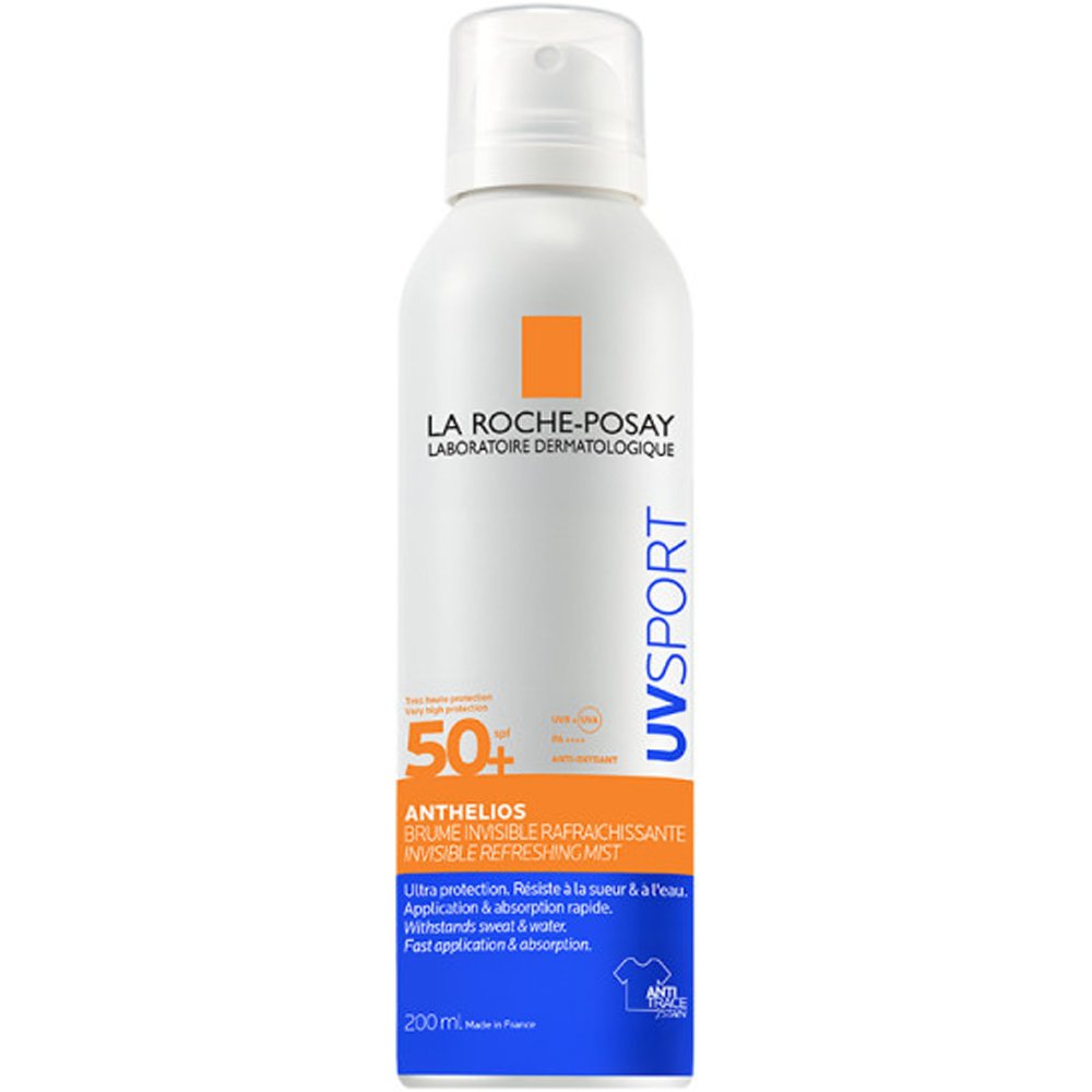 La Roche-Posay Anthelios Spf50+ UvSport Mist Spray Αόρατο Δροσιστικό Σπρέι Ανθεκτικό στον Ιδρώτα Πολύ Υψηλής Προστασίας Κατάλληλο για Υπαίθριες Δραστηριότητες 200ml