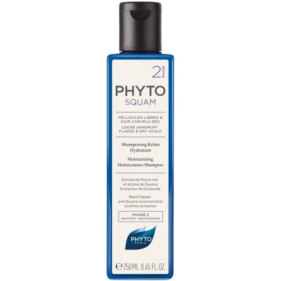 Phyto Squam Phase 2 Αντιπυτυριδικό Ενυδατικό Σαμπουάν με Εκχύλισμα Μαύρου Πιπεριού 250ml