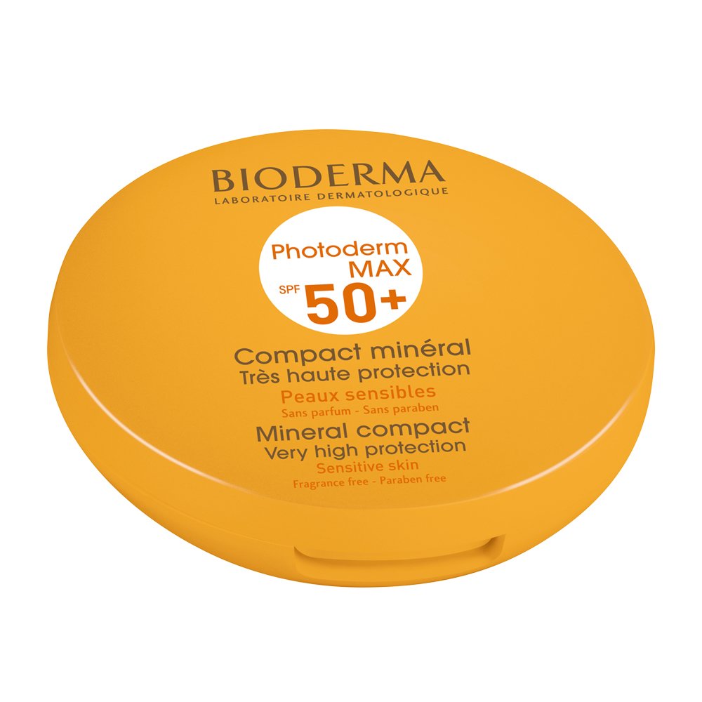 Bioderma Photoderm Max Compact Teinte Spf50+ Make Up Πούδρα για το Ευαίσθητο & Δυσανεκτικό στον Ήλιο Δέρμα 10gr – Σκούρα Απόχρωση