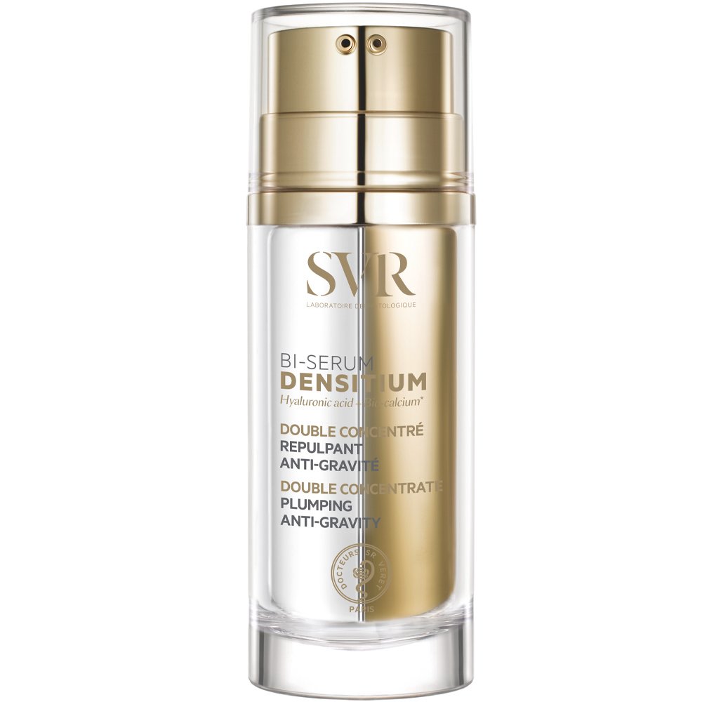 SVR Densitium Double Concentrate Plumping Bi-Serum Διφασικός Ορός για Επαναπύκνωση & Ανόρθωση του Προσώπου & Λαιμού Κατάλληλο για Ώριμες Επιδερμίδες 30ml (2x15ml)