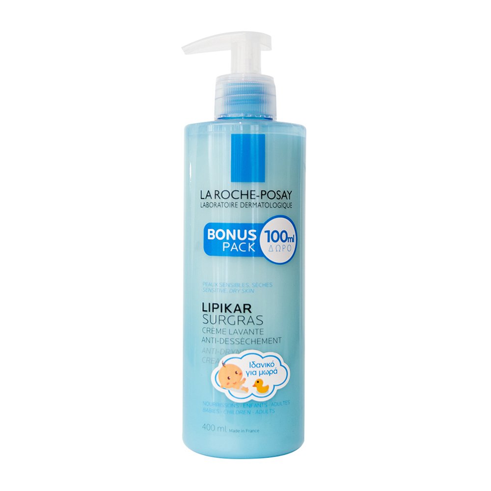 La Roche-Posay Lipikar Surgras Συμπυκνωμένη Κρέμα για Ντους που Αναπληρώνει τα Λιπίδια του Δέρματος 400ml