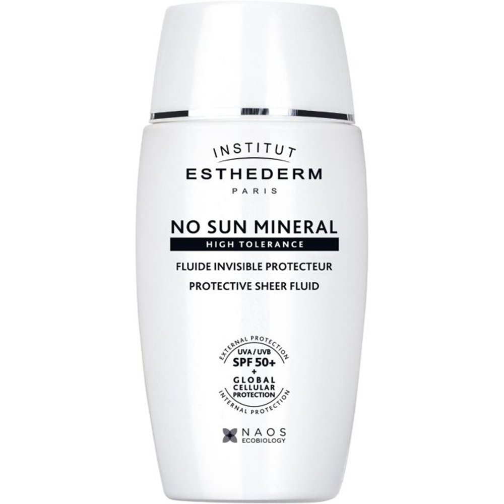 Institut Esthederm Institut Esthederm No Sun Mineral High Tolerance Fluide Spf50+ Αντηλιακή Κρέμα Προσώπου Πολύ Υψηλής Προστασίας με Φυσικά Φίλτρα Χωρίς Λευκά Σημάδια & Φυσικό Φινίρισμα 40ml