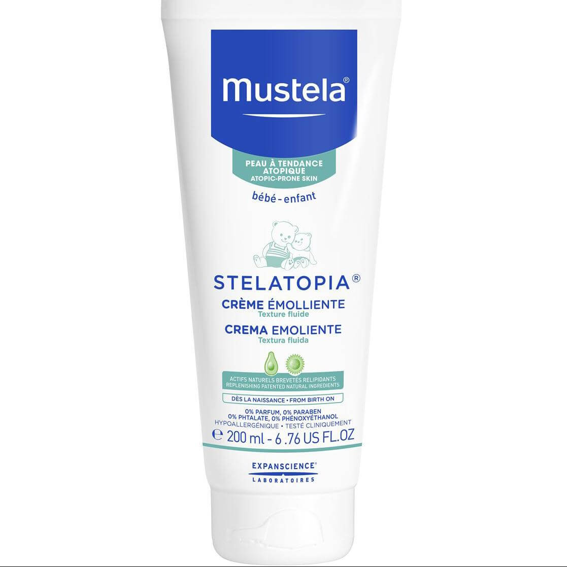 Mustela Stelatopia Creme Emolliente Μαλακτική Κρέμα για Βρεφική Ατοπική Δερματίτιδα Πλούσιας Υφής 200ml