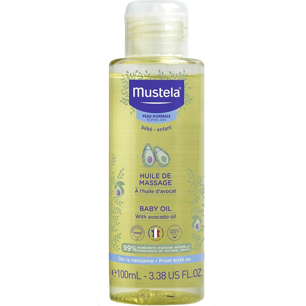 Mustela Mustela Avocado Massage Baby Oil  Βρεφικό Λάδι για Μασάζ με Έλαιο Αβοκάντο 100ml