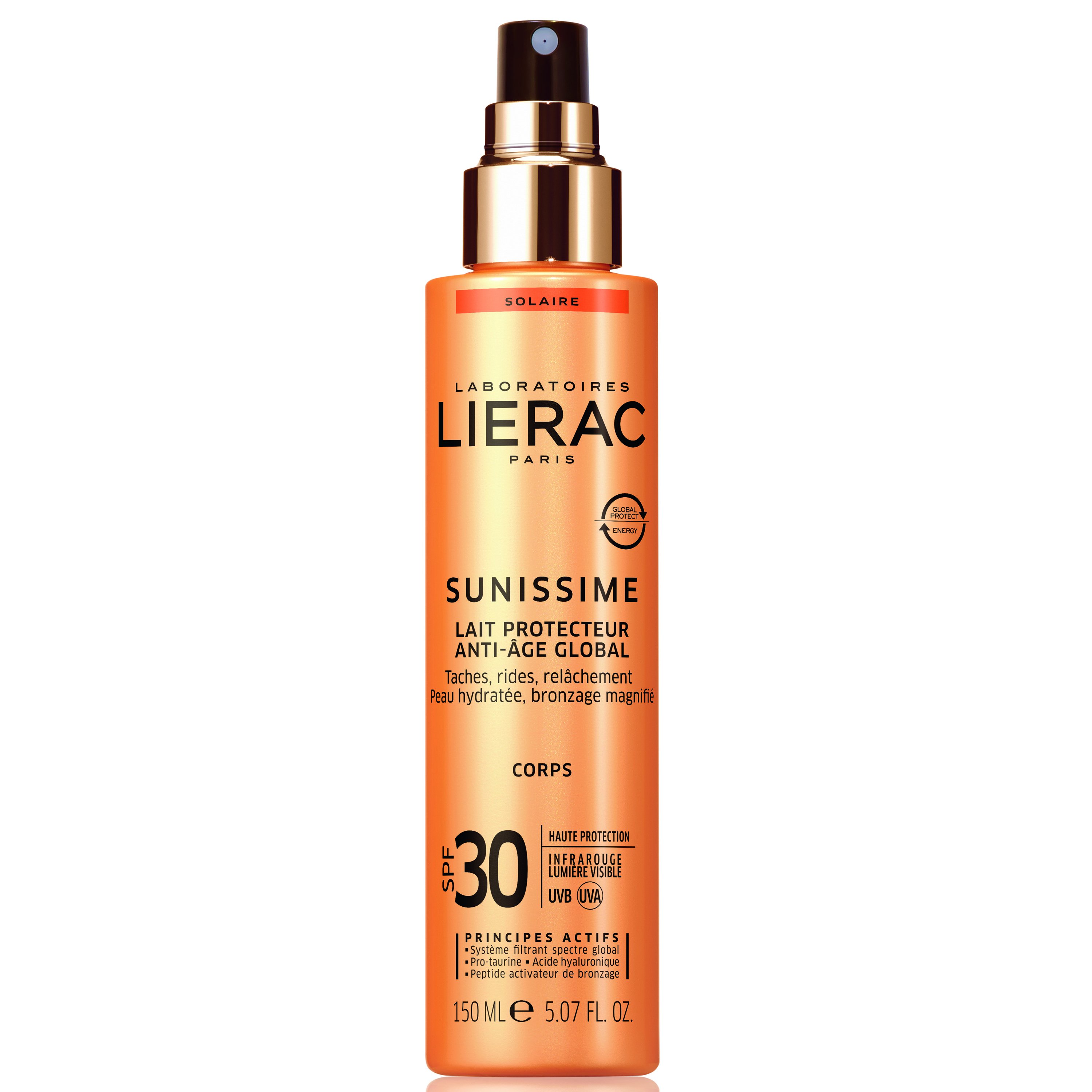 Lierac Sunissime Lait Protecteur Spf30 Αντηλιακό Γαλάκτωμα Σώματος Υψηλής Προστασίας και Αντιγήρανσης 150ml