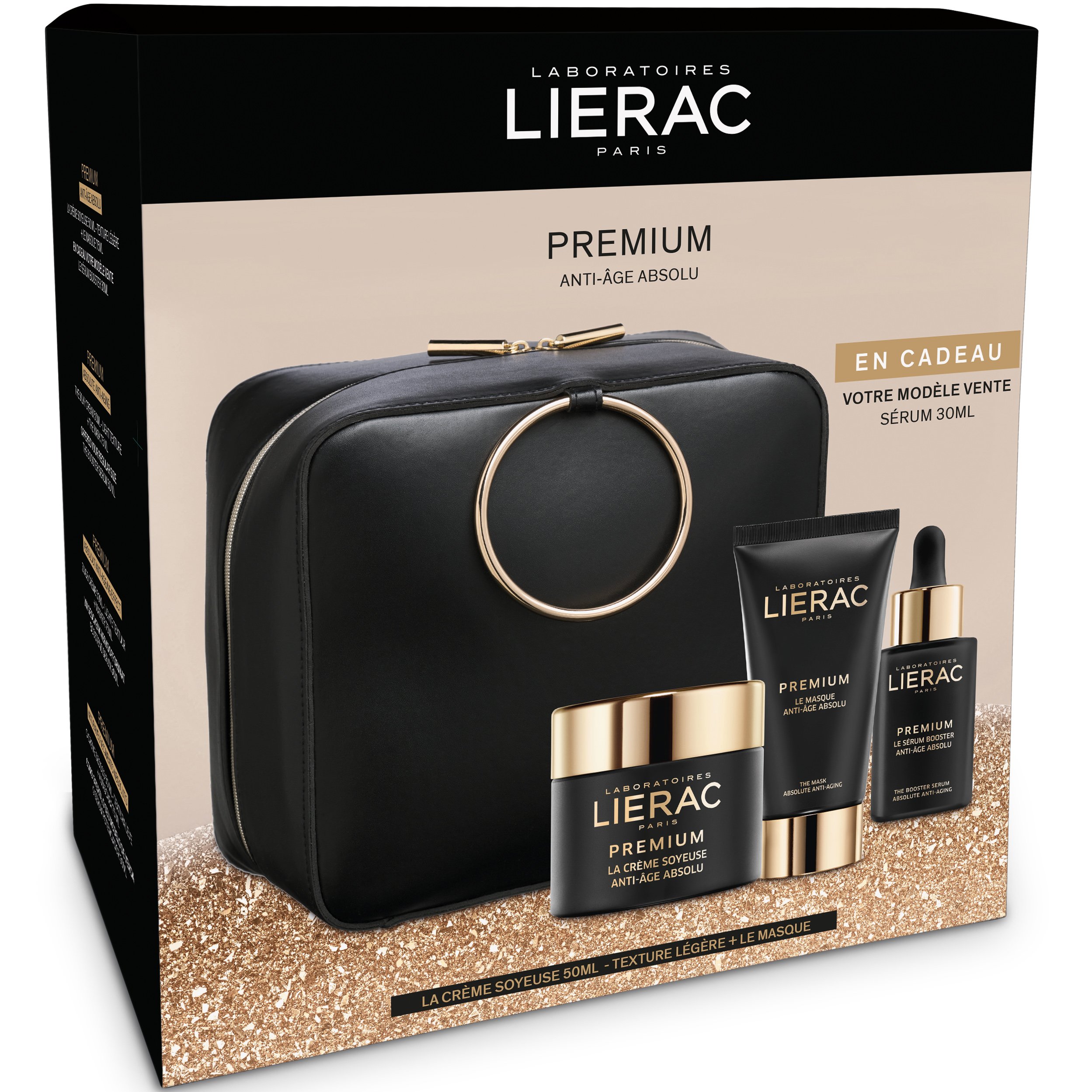 Lierac Gift Box Premium La Creme Soyeuse Legere 50ml, Premium La Masque 75ml & Δώρο Premium Serum 30ml & Κομψό Νεσεσέρ