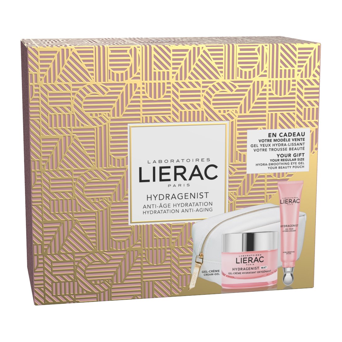 Lierac Gift Box Hydragenist Gel-Cream Mat 50ml & Δώρο Hydragenist Gel Yeux Hydra Lissant 15ml
