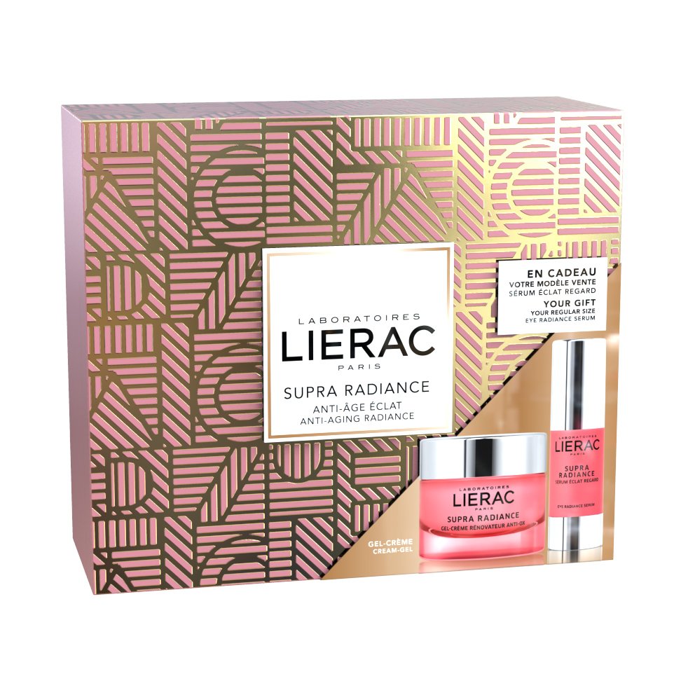 Lierac Gift Box Supra Radiance Gel-Creme Renovatrice Anti-Ox 50ml & Δώρο Supra Radiance Eye Radiance Serum 15ml