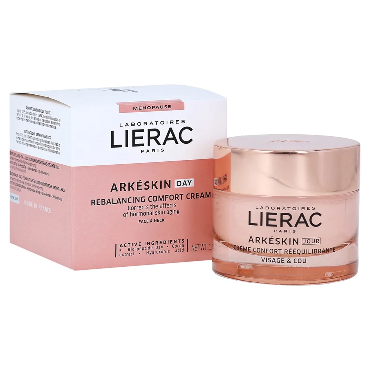 Lierac Arkeskin Rebalancing Comfort Day Cream Κρέμα Ημέρας που Διορθώνει τα Σημάδια της Εμμηνόπαυσης στο Δέρμα 50ml