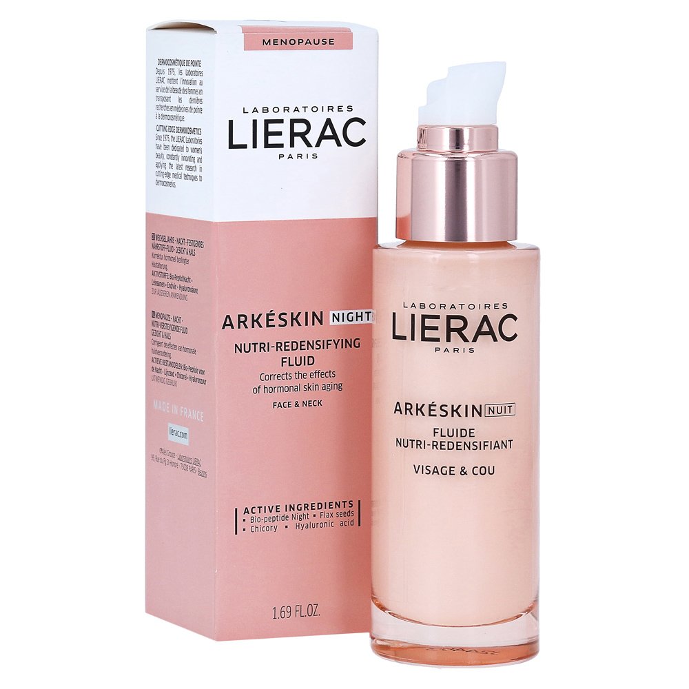 Lierac Arkeskin Night Nutri-Redensifying Fluid Λεπτόρευστη Κρέμα Νύχτας για Θρέψη & Επαναπύκνωση Προσώπου & Ντεκολτέ 50ml