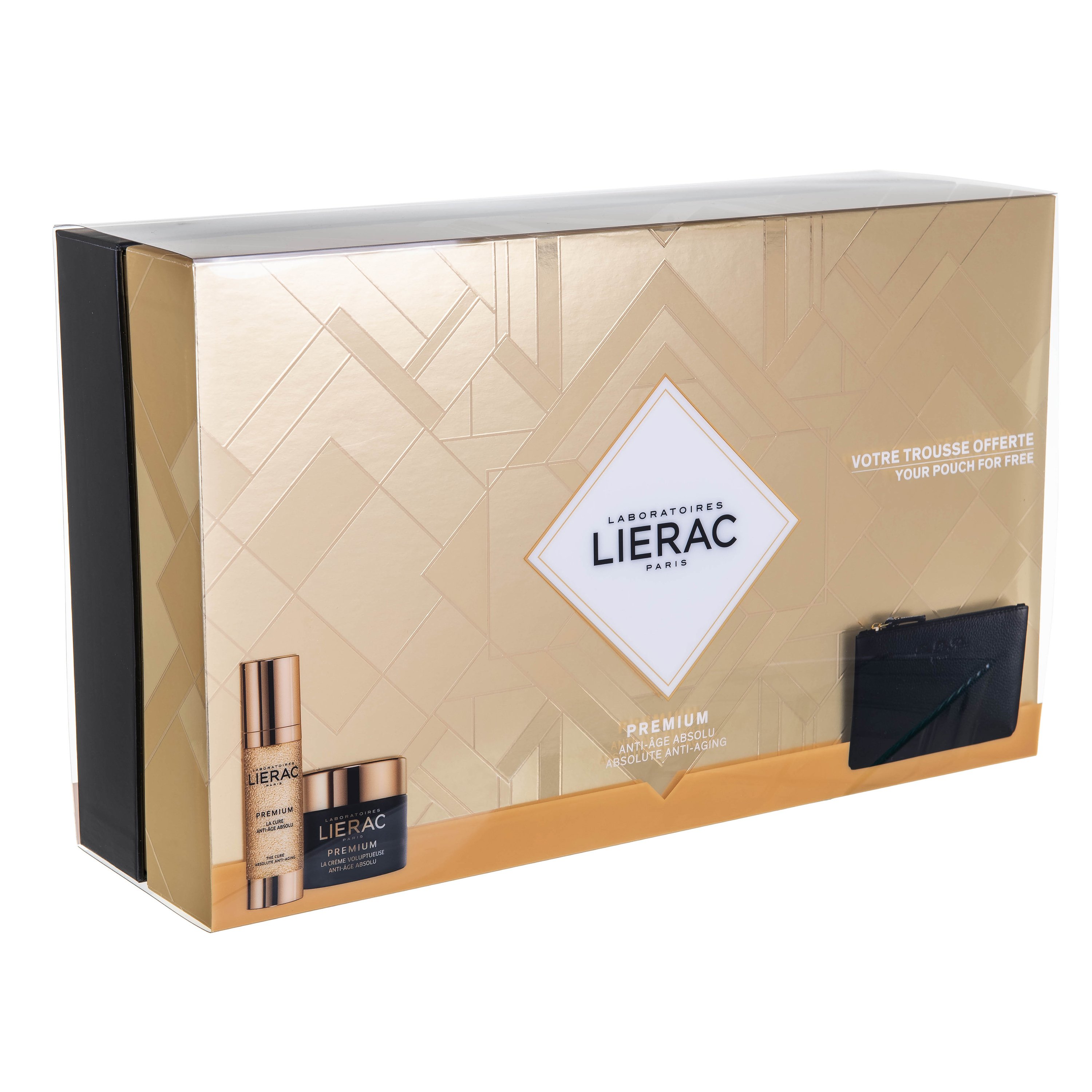 Lierac Promo Premium La Cure Anti-Age Absolu 30ml & Premium La Creme Voluptueuse 50ml & Δώρο Rue Des Fleurs Δερμάτινο Πορτοφόλι