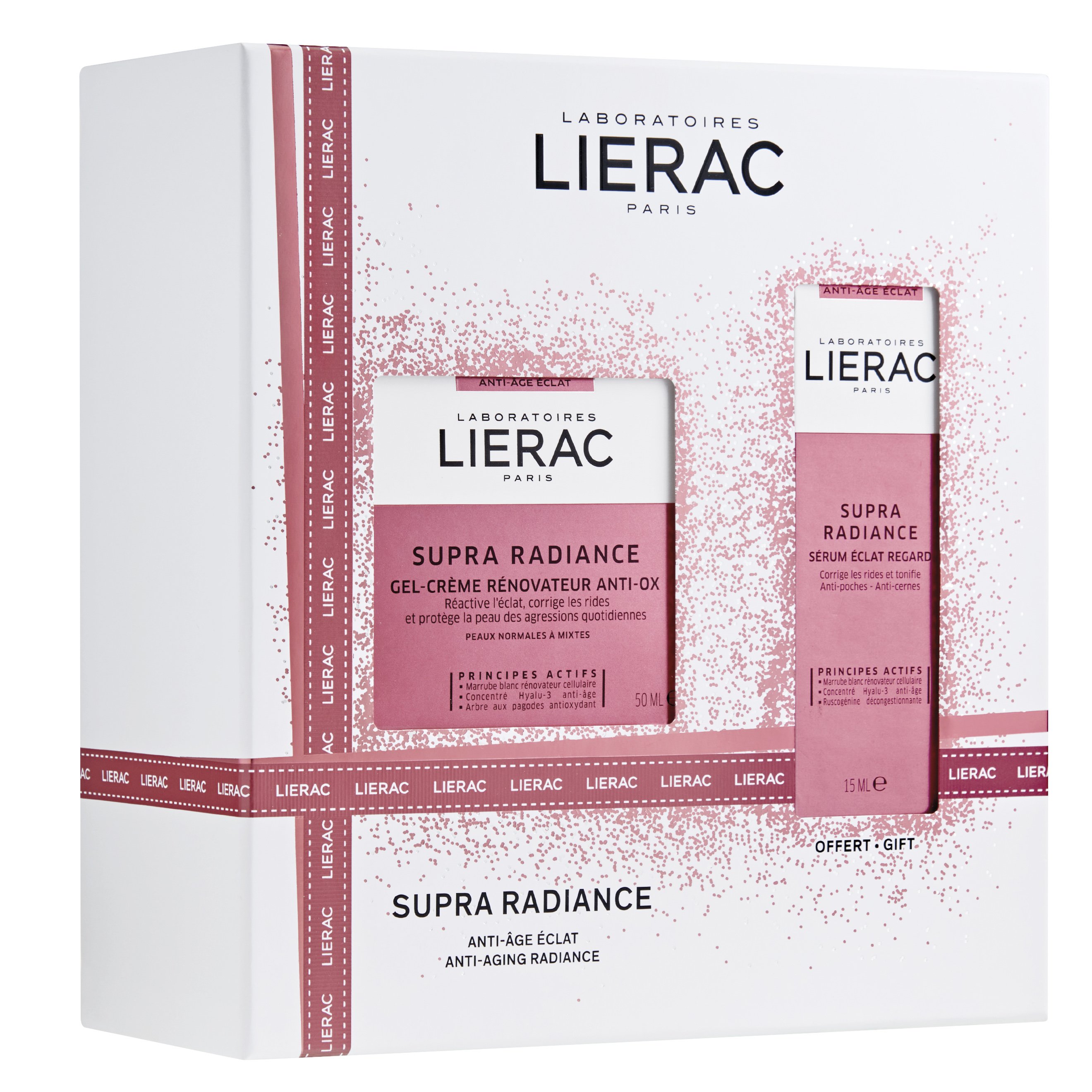 Lierac Supra Radiance Gift Set Gel-Creme Anti-Aging Radiance 50ml & Δώρο Serum Yeux 15ml