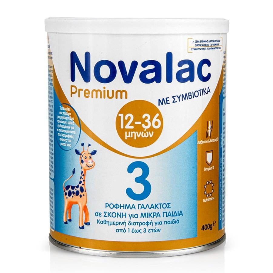 Novalac Premium Νο 3 Γάλα με Συμβιοτικά Για Ηλικίες 12-36 Μηνών 400gr