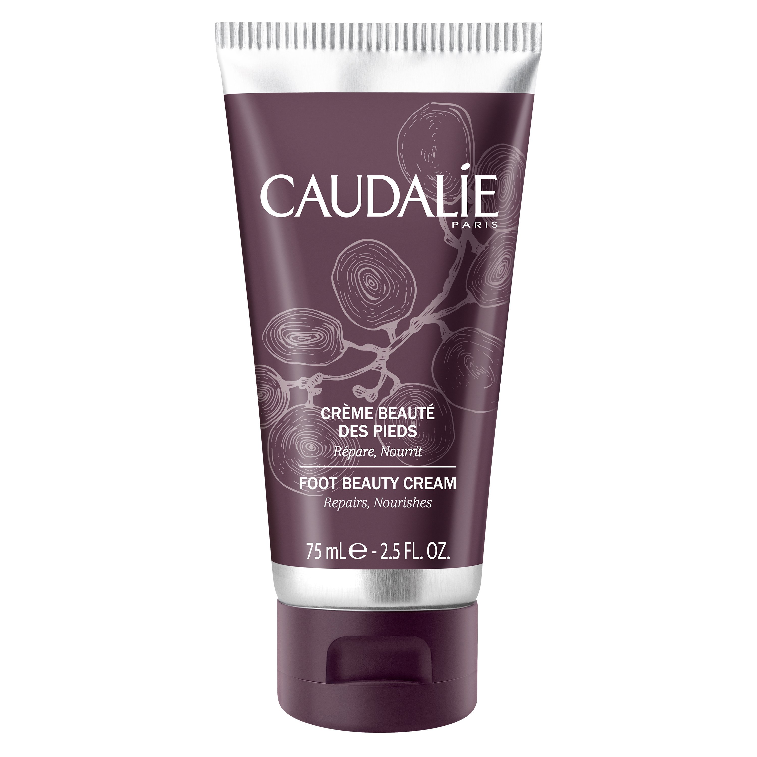 Caudalie Foot Beauty Cream Πλούσια Κρέμα που Τρέφει, Μαλακώνει & Επανορθώνει Εντατικά τα Πόδια 75ml
