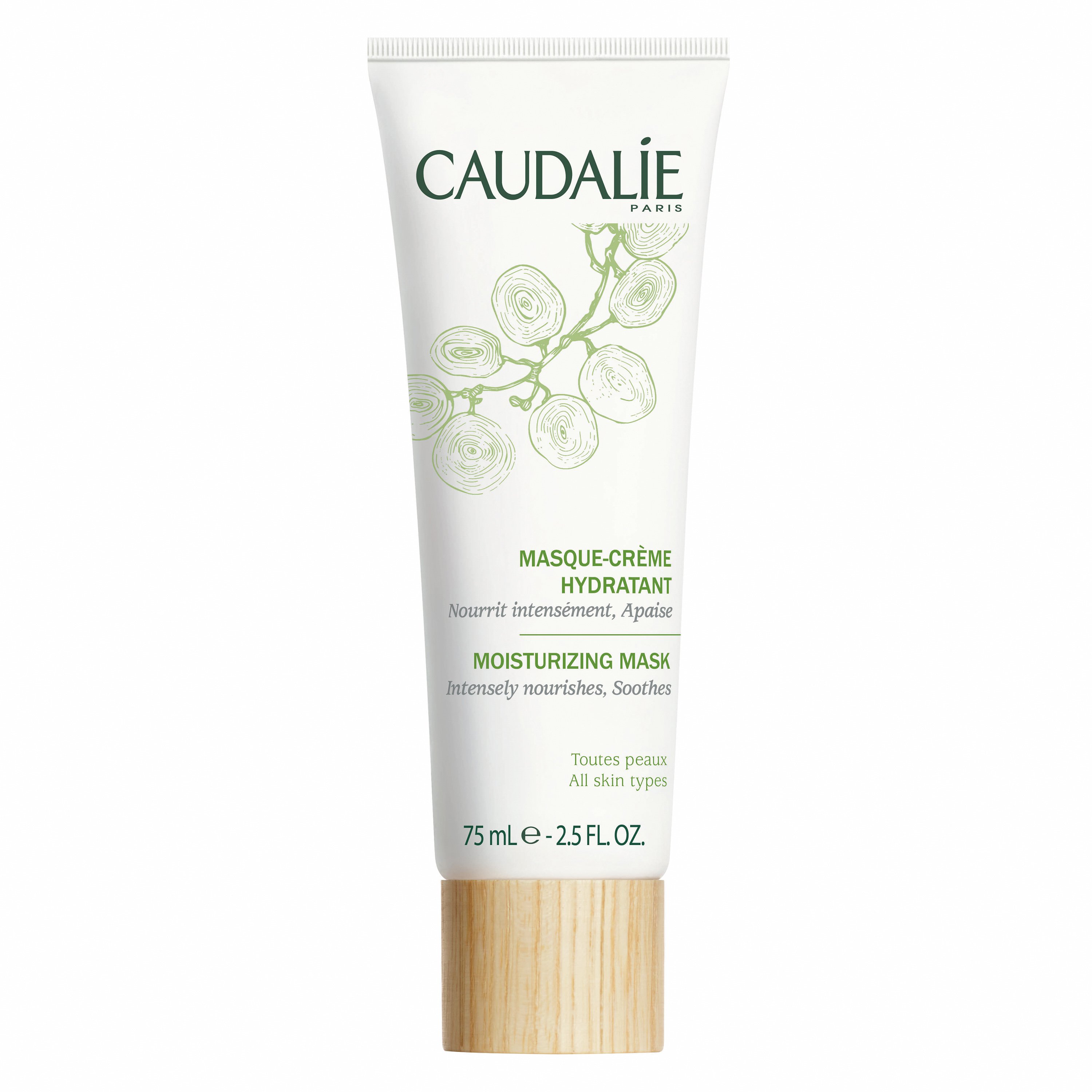 Caudalie Moisturizing Mask Ενυδατική Μάσκα Προσώπου Καταπράυνσης & Θρέψης για Όλους τους Τύπους Επιδερμίδας 75ml
