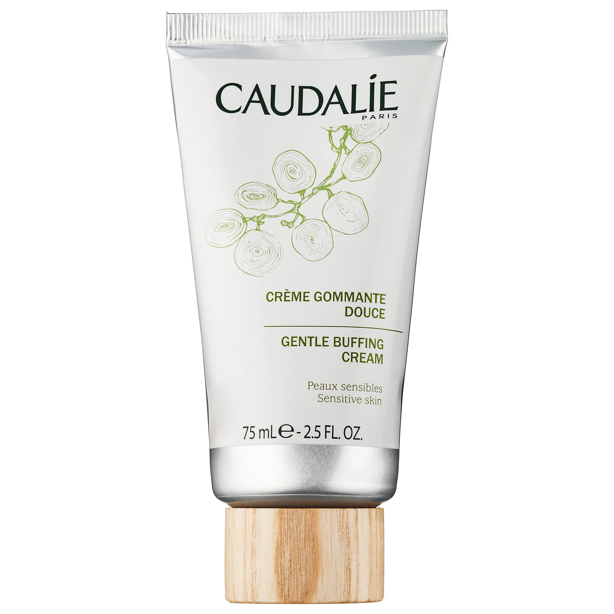 Caudalie Gentle Buffing Cream Απαλή Κρέμα Καθαρισμού Προσώπου Ήπιας Απολέπισης 75ml