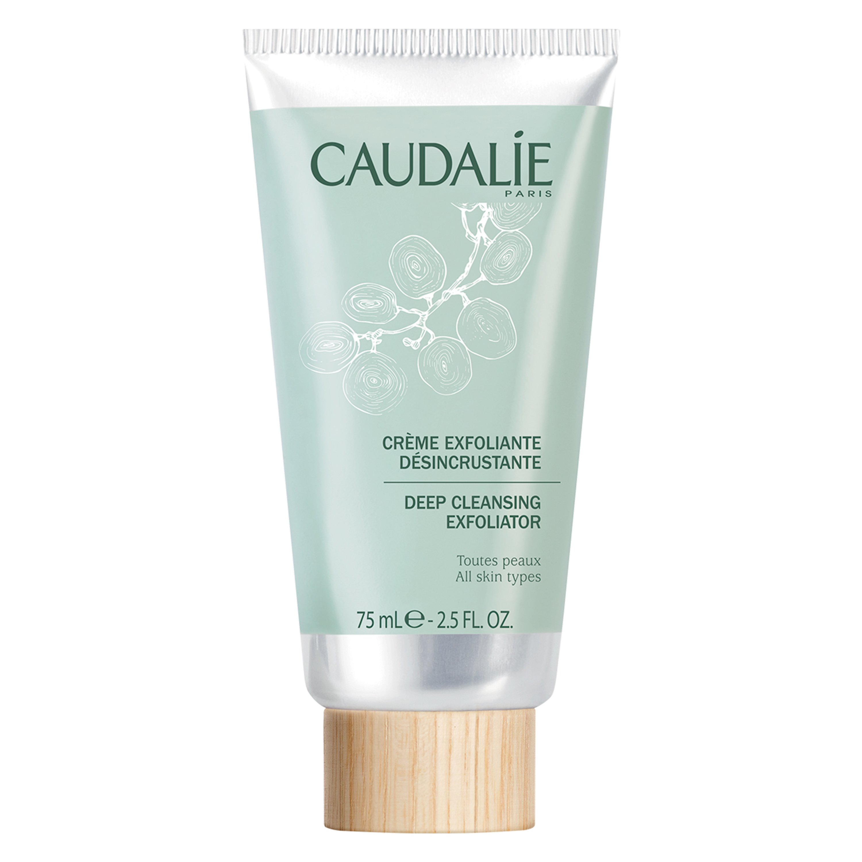 Caudalie Deep Cleansing Exfoliator Κρέμα Απολέπισης Προσώπου για Βαθύ Καθαρισμό 75ml