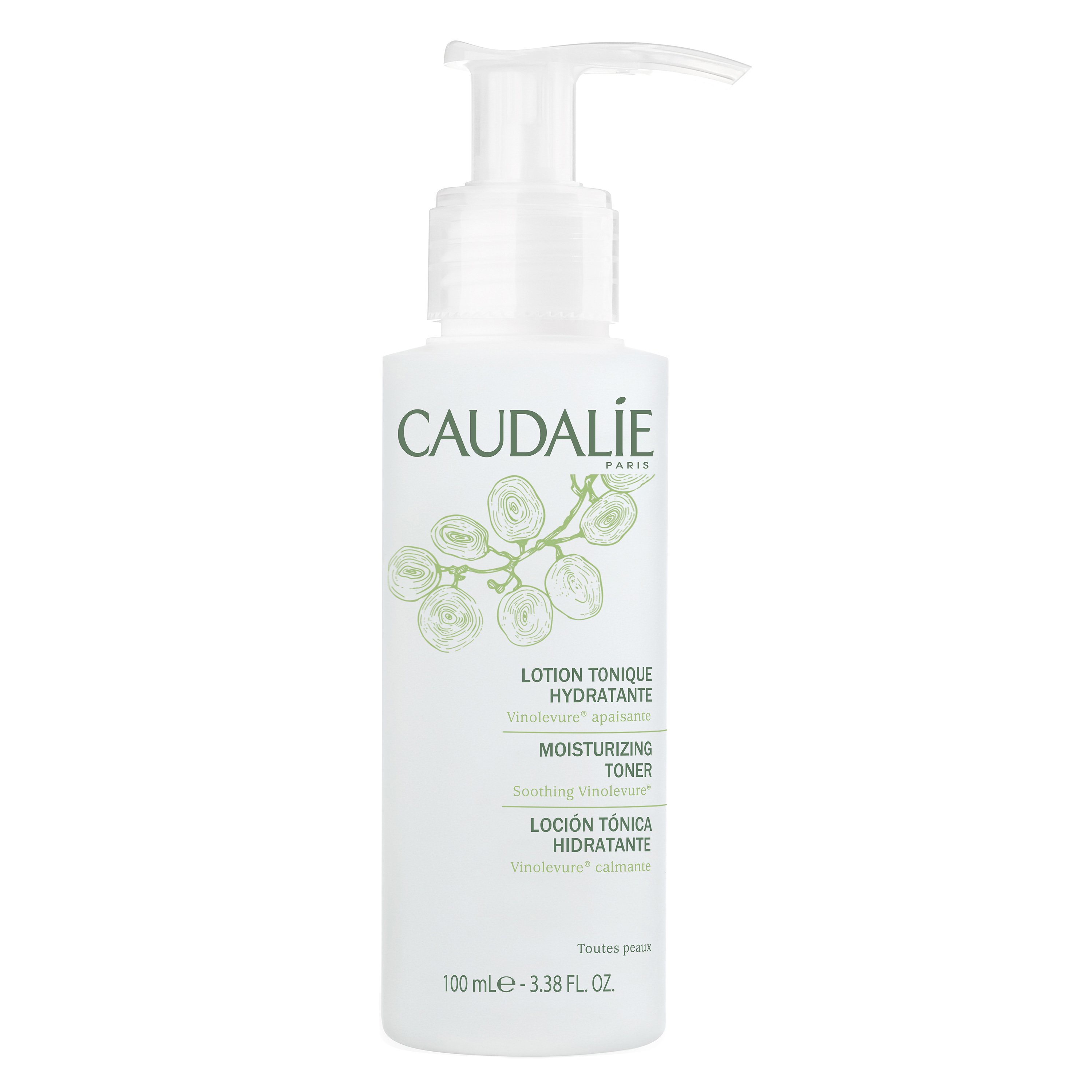 Caudalie Moisturizing Toner Τονωτική-Ενυδατική Λοσιόν Προσώπου & Ματιών Travel Size 100ml