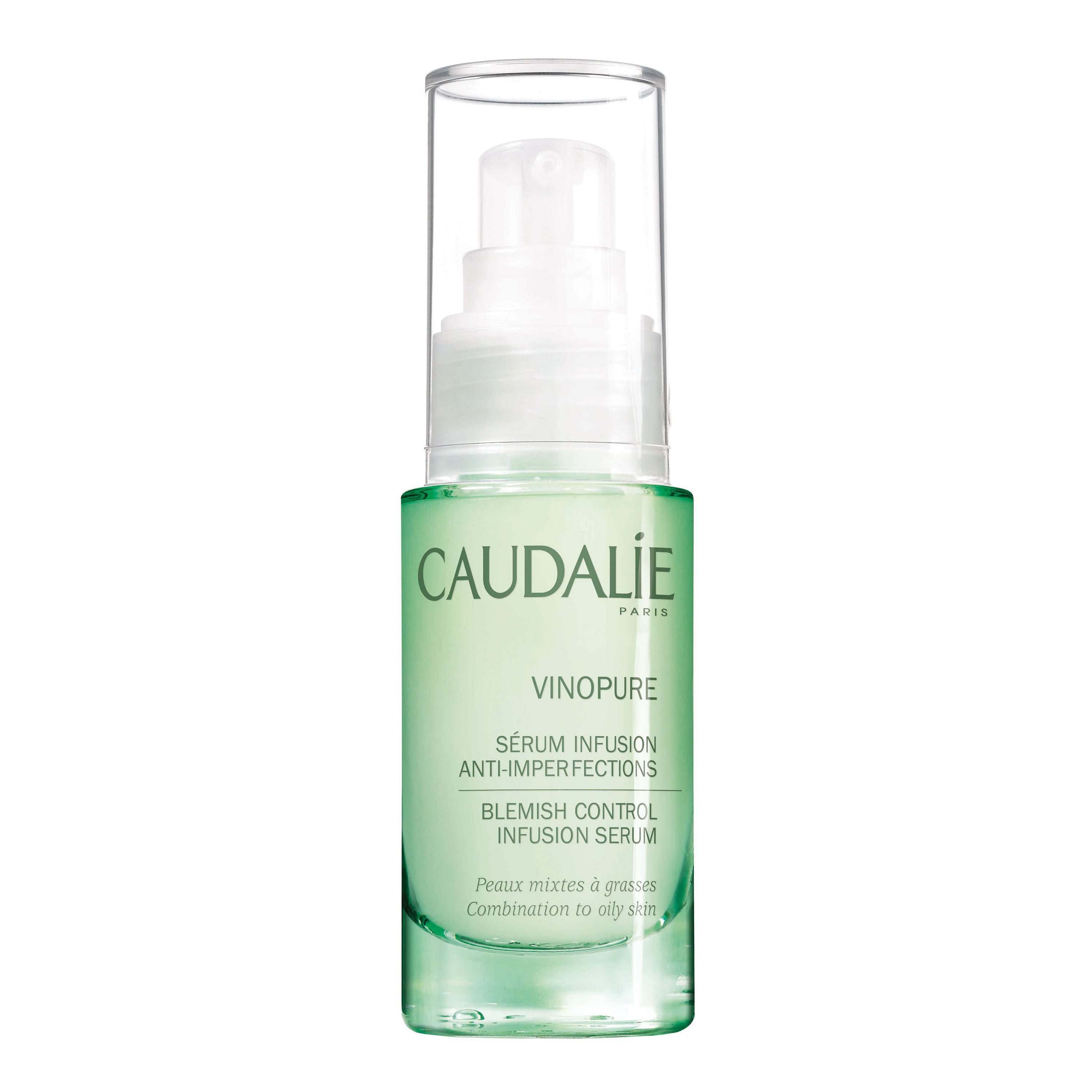 Caudalie Vinopure Blemish Control Infusion Serum Εξυγιαντικός Ορός για τη Καταπολέμηση των Ατελειών της Λιπαρής Επιδερμίδας 30ml