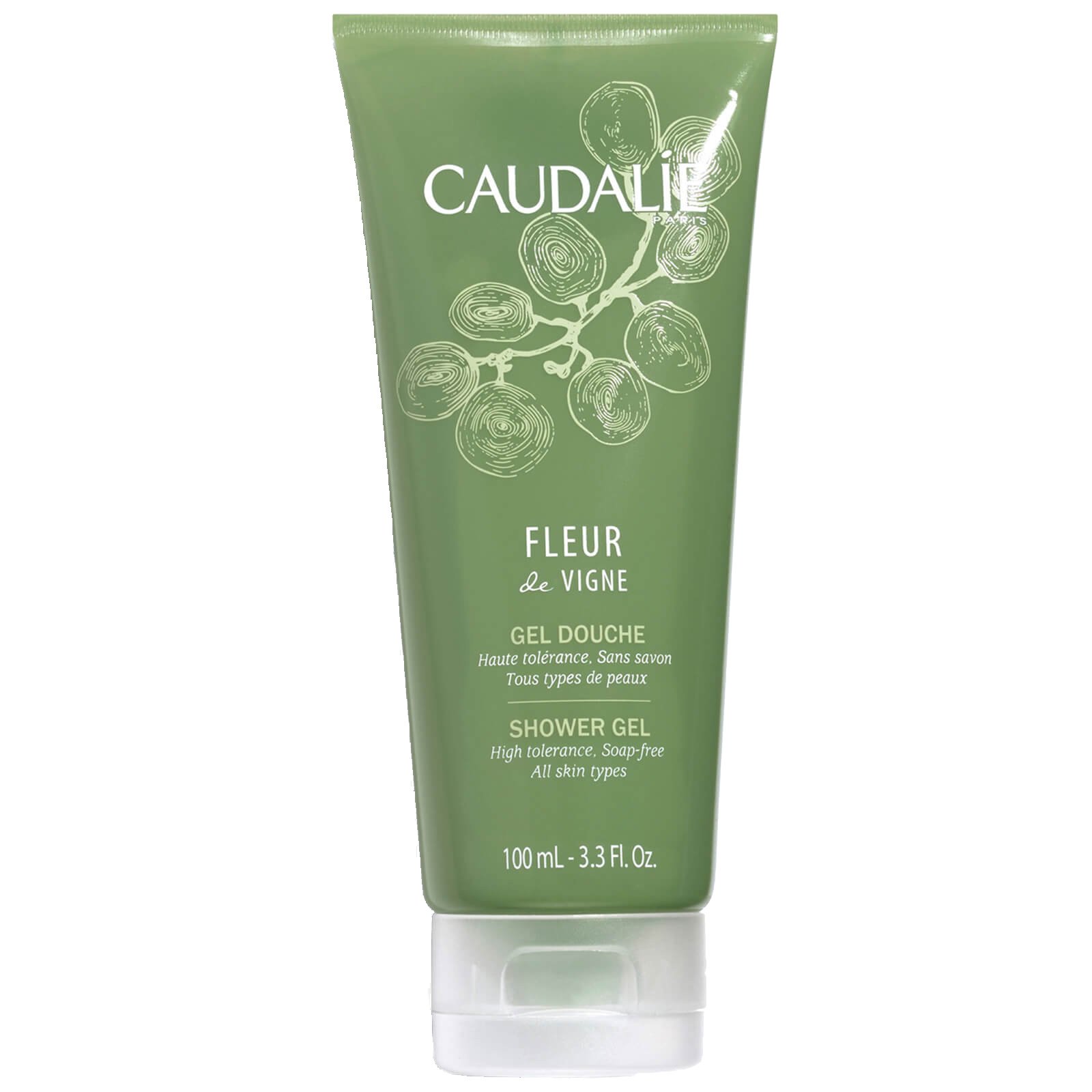 Caudalie Fleur De Vigne Shower Gel Απαλό Αφρόλουτρο Εμπλουτισμένο με Αλόη Ιδανικό για Ευαίσθητες Επιδερμίδες 100ml