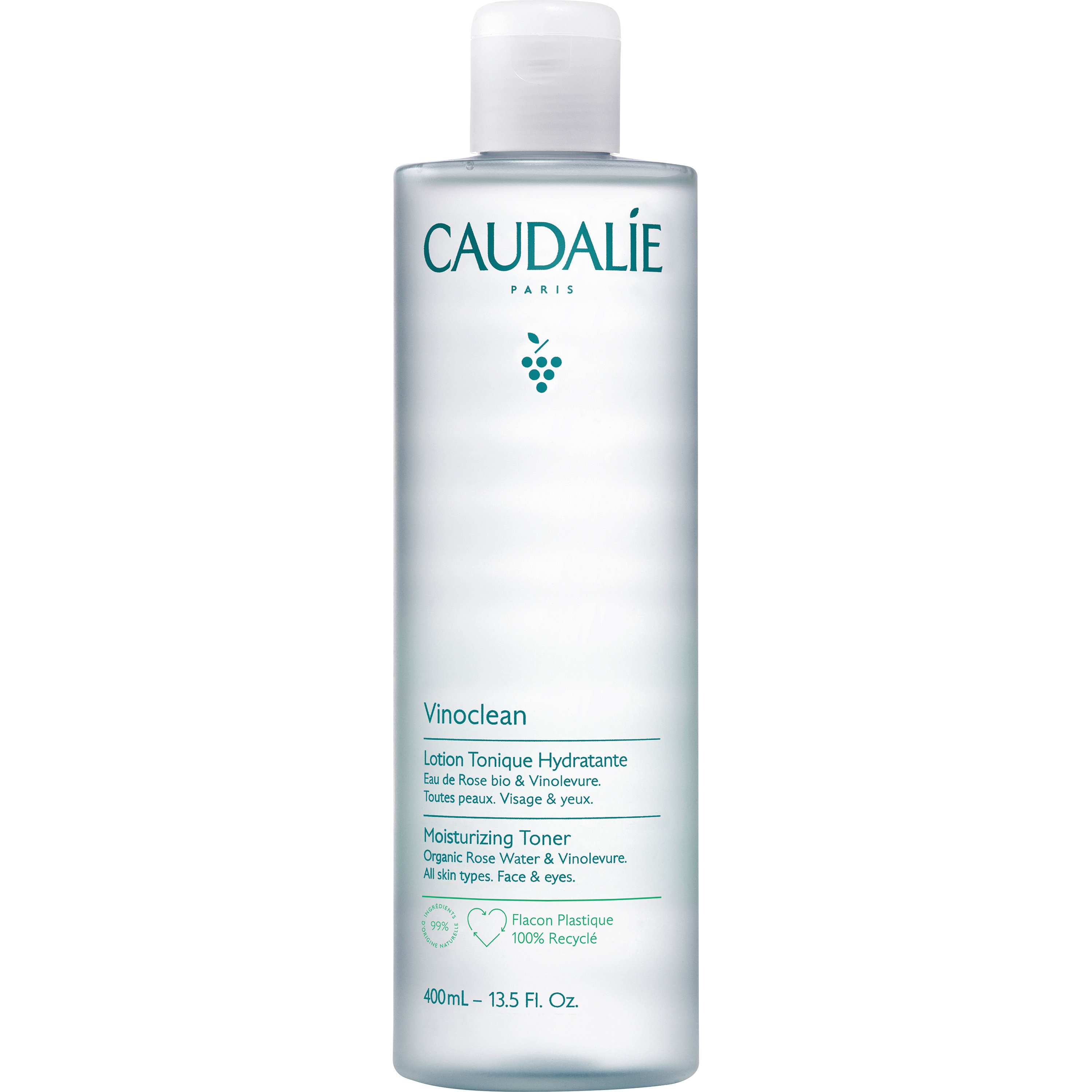 Caudalie Vinoclean Lotion Tonique Hydrante Ενυδατική Τονωτική Λοσιόν 400ml