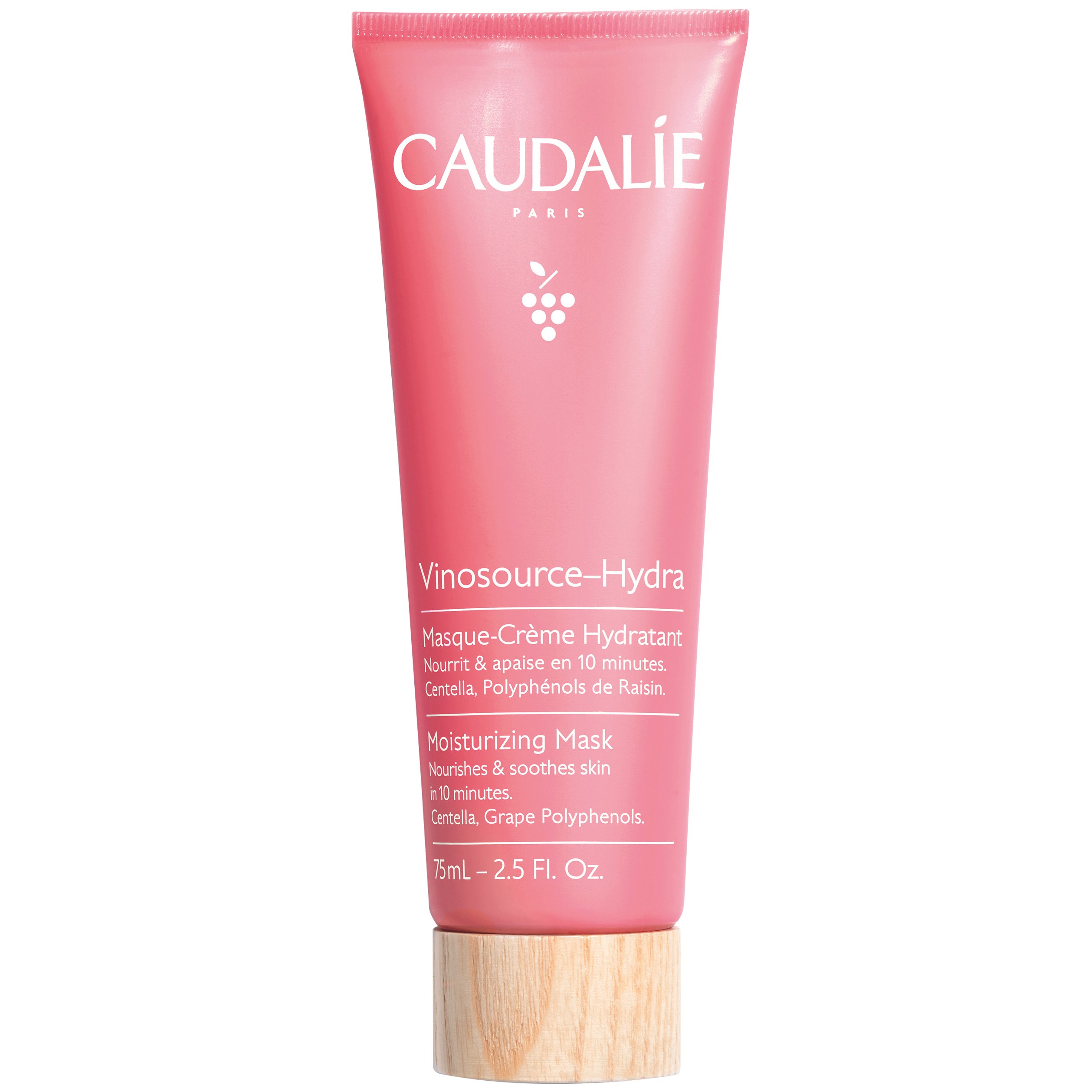 Caudalie Vinosource – Hydra Moisturizing Mask Μάσκα για Θρέψη & Ανακούφιση στις Ξηρές ή Αφυδατωμένες Επιδερμίδες 75ml