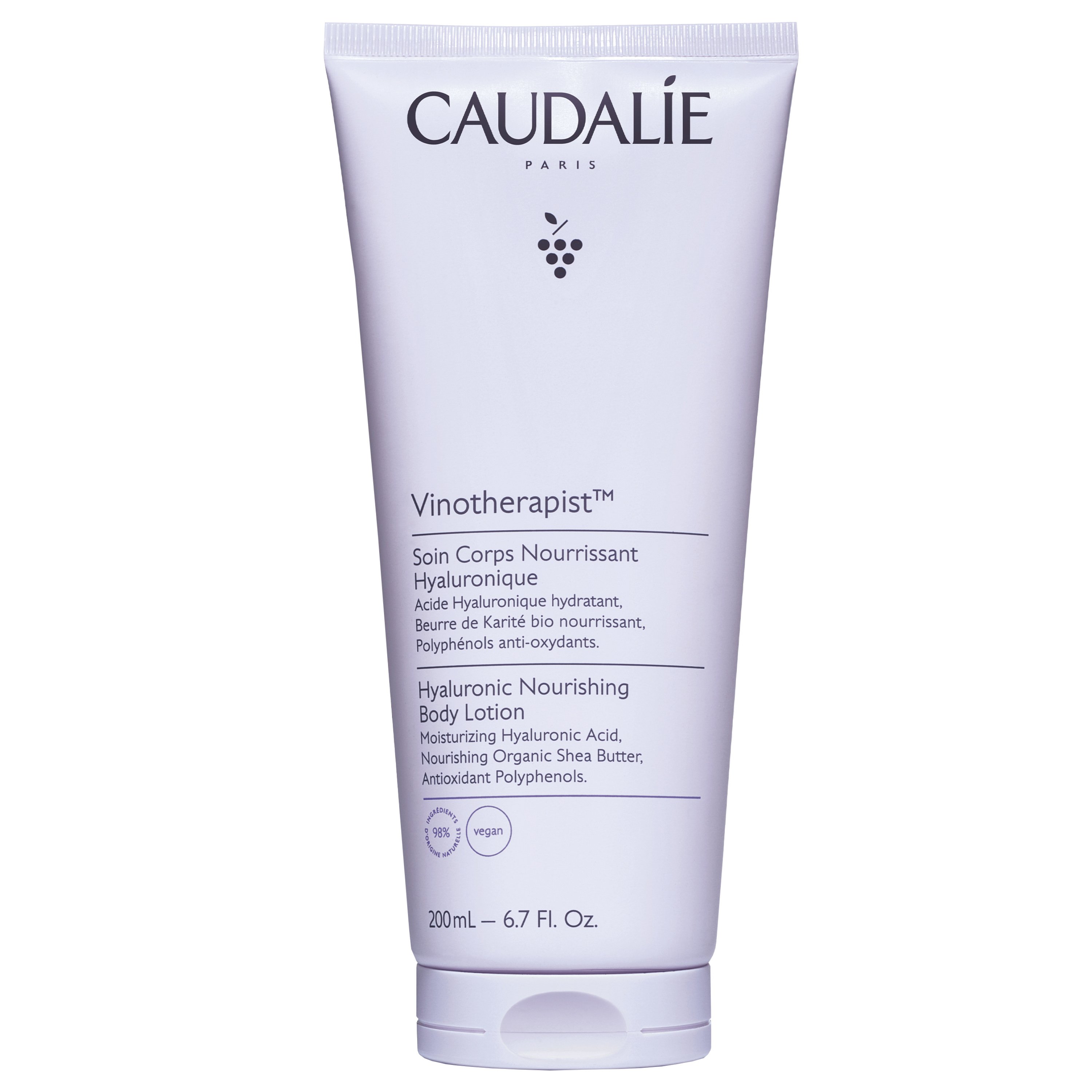 Caudalie Vinotherapist Hyaluronic Nourishing Body Lotion Ενυδατική Λοσιόν Σώματος με Υαλουρονικό Οξύ για Κανονικές Έως Ξηρές Επιδερμίδες 200ml