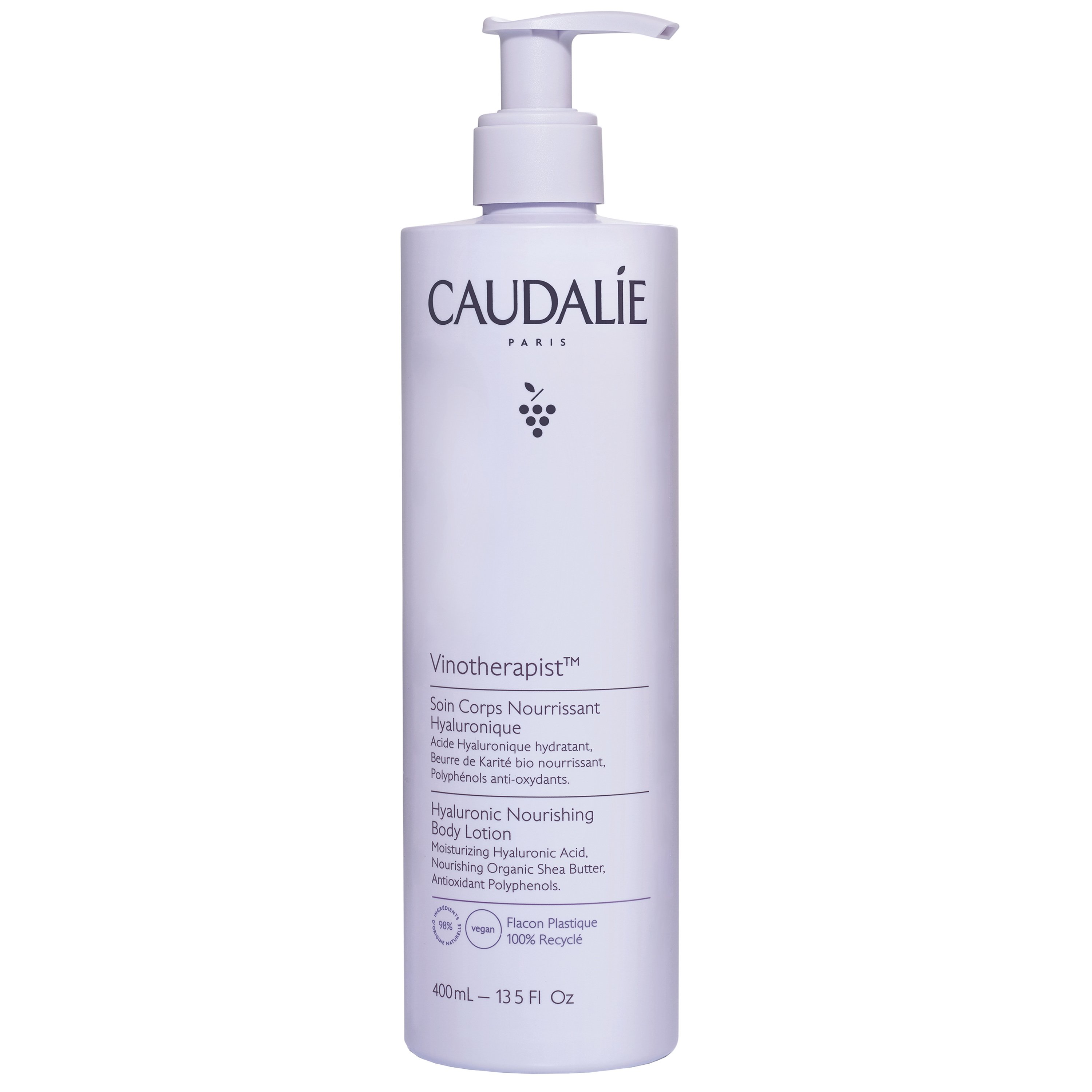 Caudalie Caudalie Vinotherapist Hyaluronic Nourishing Body Lotion Ενυδατική Λοσιόν Σώματος με Υαλουρονικό Οξύ για Κανονικές Έως Ξηρές Επιδερμίδες 400ml