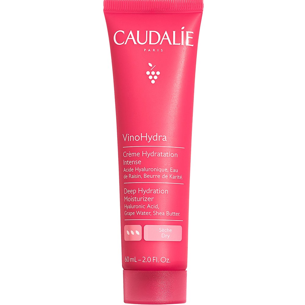 Caudalie VinoHydra Deep Hydration Moisturizer Dry Skin Cream Ενυδατική, Θρεπτική Κρέμα Προσώπου - Λαιμού, Κατάλληλη για Ξηρές Επιδερμίδες 60ml