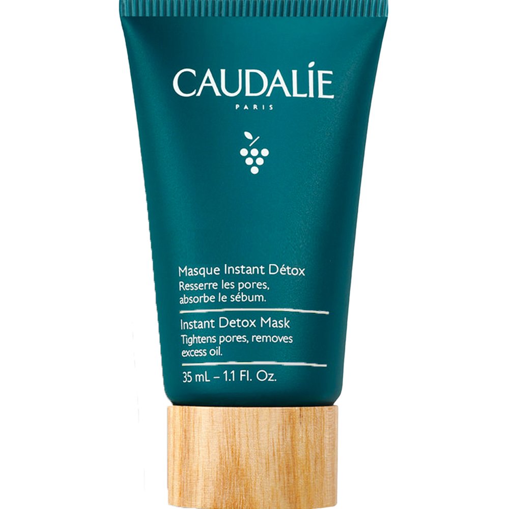 Caudalie Caudalie Instant Detox Face Mask Μάσκα Αποτοξίνωσης Προσώπου με Άργιλο για Έλεγχο του Σμήγματος Καθαριότητα & Λάμψη Travel Size 35ml