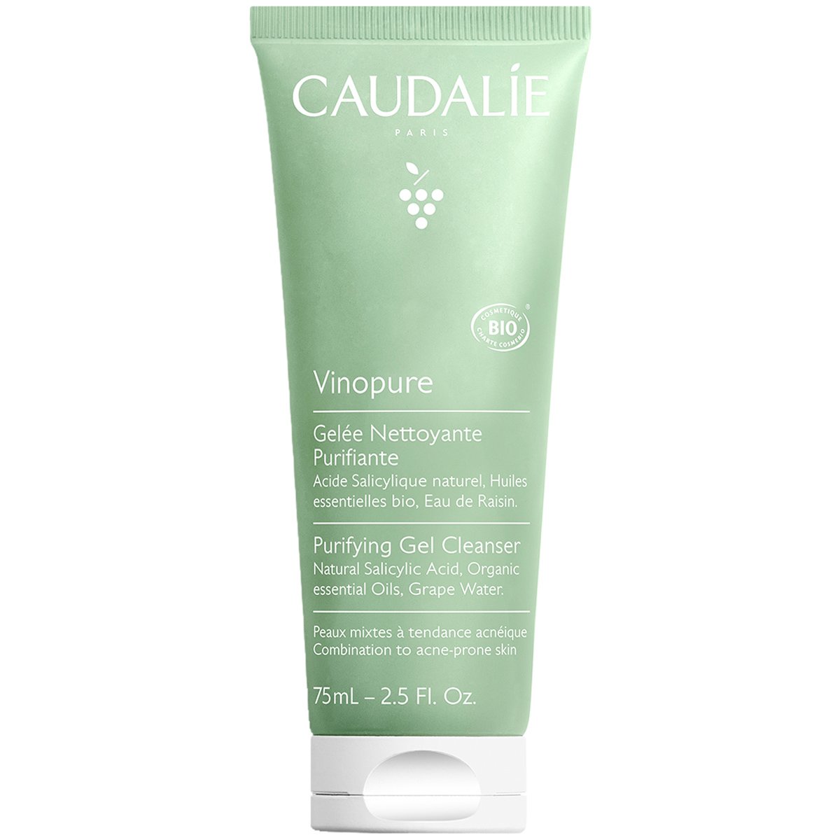 Caudalie Caudalie Purifying Gel Cleanser Ενυδατικό Καθαριστικό Τζελ που Συσφίγγει τους Πόρους 75ml