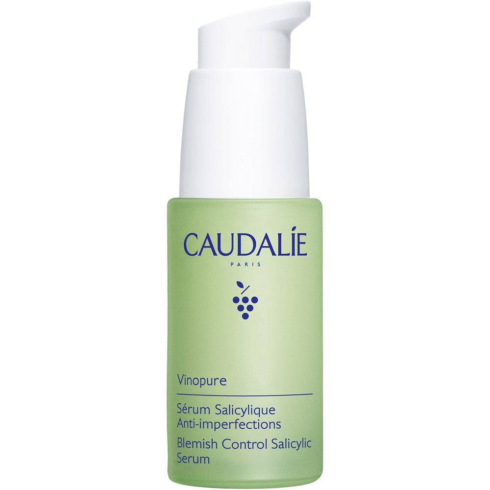 Caudalie Vinopure Blemish Control Salicylic Serum Ορός Προσώπου με Φυσικό Σαλικυλικό Οξύ, Νιασιναμίδη, Πολυφαινόλες Σταφυλιού, Γλυκονολακτόνη (PHA) & 6 Καθαριστικά Αιθέρια Έλαια για Μείωση των Ατελειών σε Λιπαρές Επιδερμίδες με Τάση Ακμής 30ml