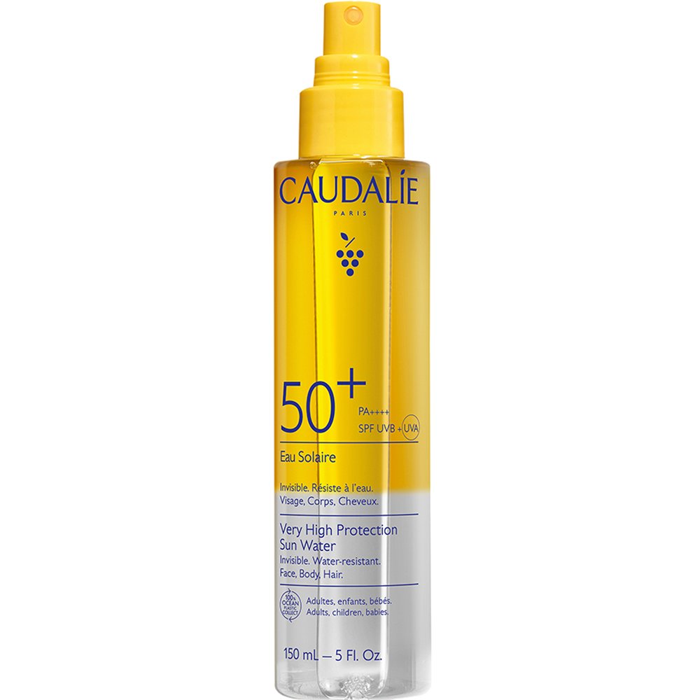 Caudalie Vinosun Spf50+ Protection Sun Water Αντηλιακό Προσώπου, Σώματος & Μαλλιών Πολύ Υψηλής Προστασίας μη Λιπαρής Υφής για Διάφανο Αποτέλεσμα 150ml