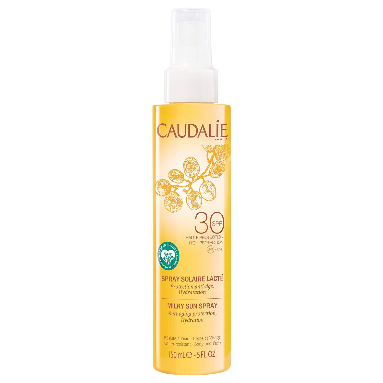Caudalie Milky Sun Spray Spf30 Αντηλιακό Spray Υψηλής Προστασίας για Πρόσωπο Σώμα 150ml
