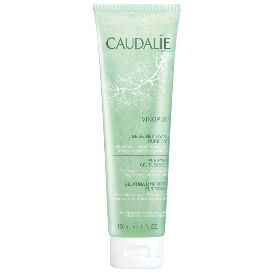 Caudalie Vinopure Purifying Gel Cleanser Καθαρίζει το Δέρμα Χωρίς να το Αφήνει Ξηρό 150ml