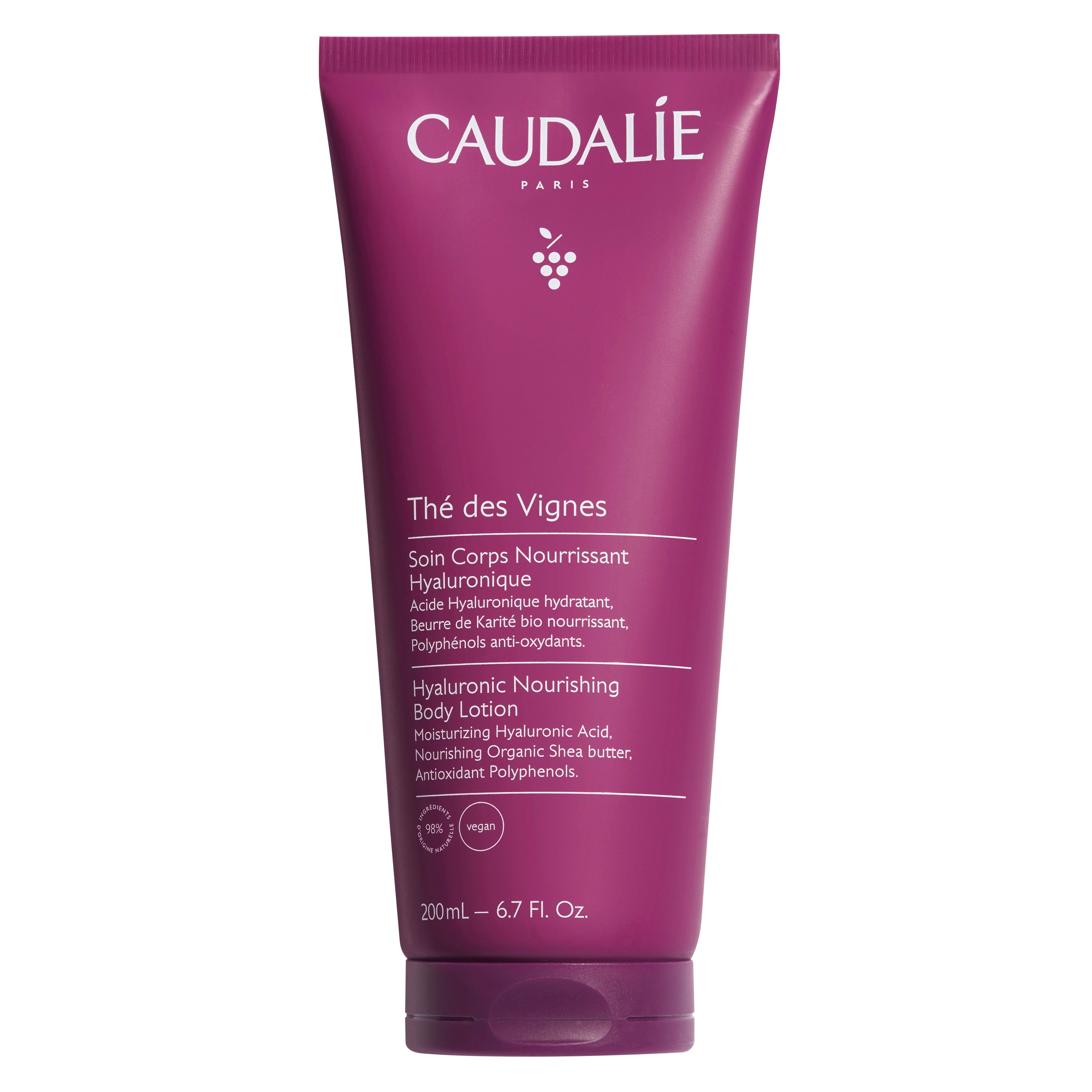 Caudalie The Des Vignes Hyaluronic Nourishing Body Lotion Θρεπτική Λοσιόν Ενυδάτωσης Σώματος για Ορατά πιο Απαλή, Ελαστική & Φωτεινή Επιδερμίδα 200ml