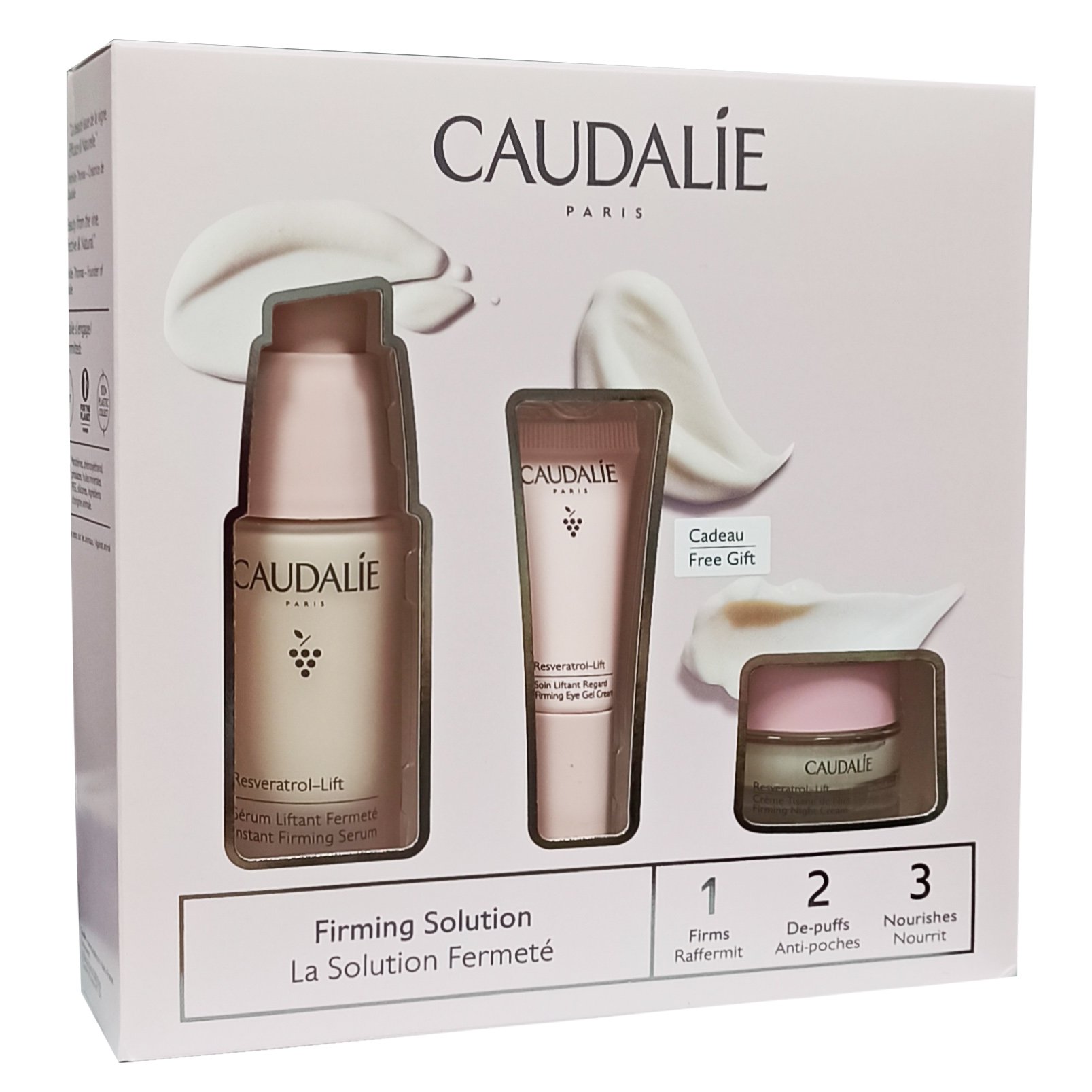 Caudalie Promo Firming Solution Resveratrol Lift Instant Firming Serum 30ml & Δώρο Eye Gel Cream 5ml & Night Cream 15ml