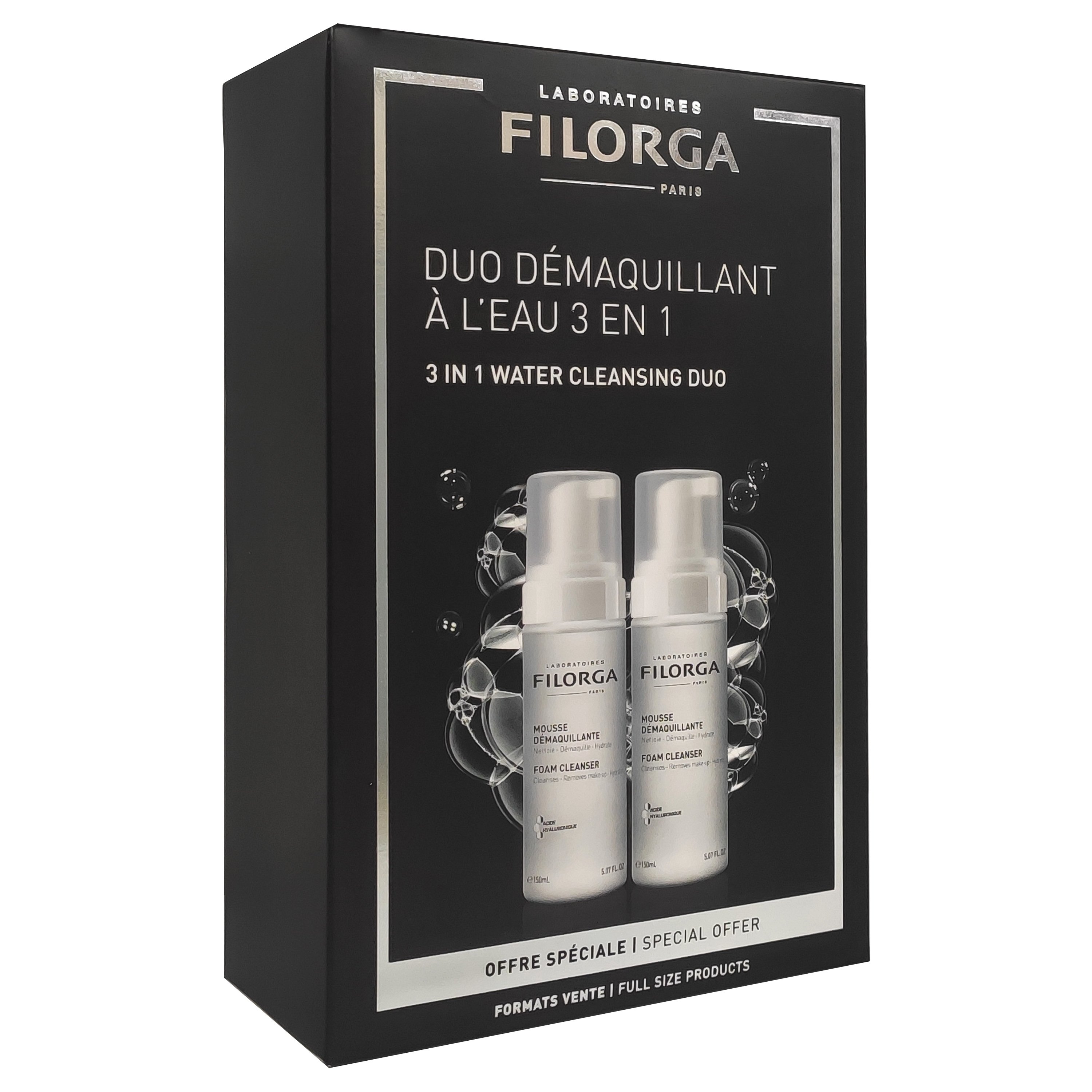 Filorga Πακέτο Προσφοράς 3 in 1 Foam Cleanser Duo Αφρός Καθαρισμού-Ντεμακιγιάζ Προσώπου Ματιών 2x150ml