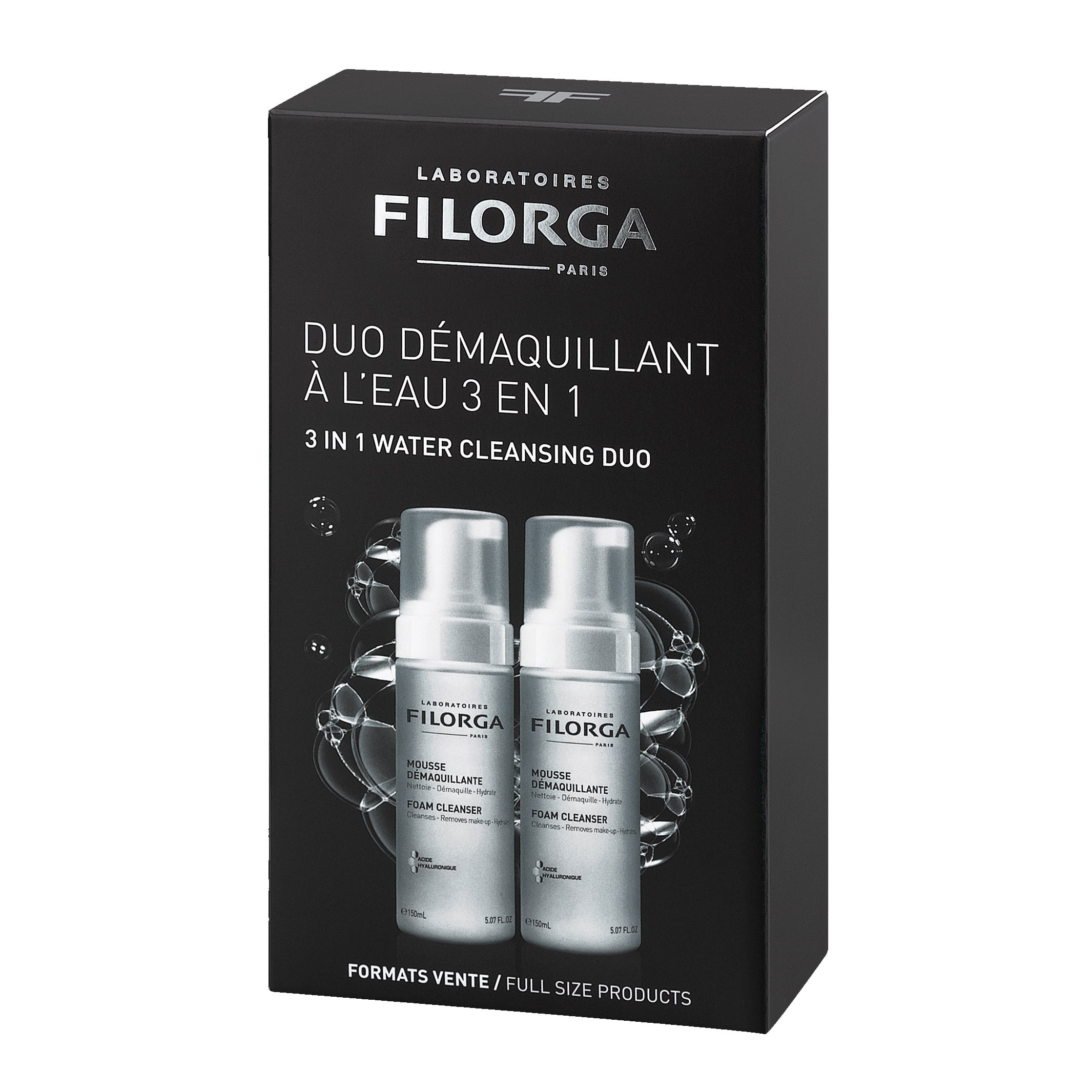 Filorga Duo Mousse Demaquillante 3 in 1 Απαλός Αφρός Καθαρισμού Τριπλής Δράσης 2 x 150ml