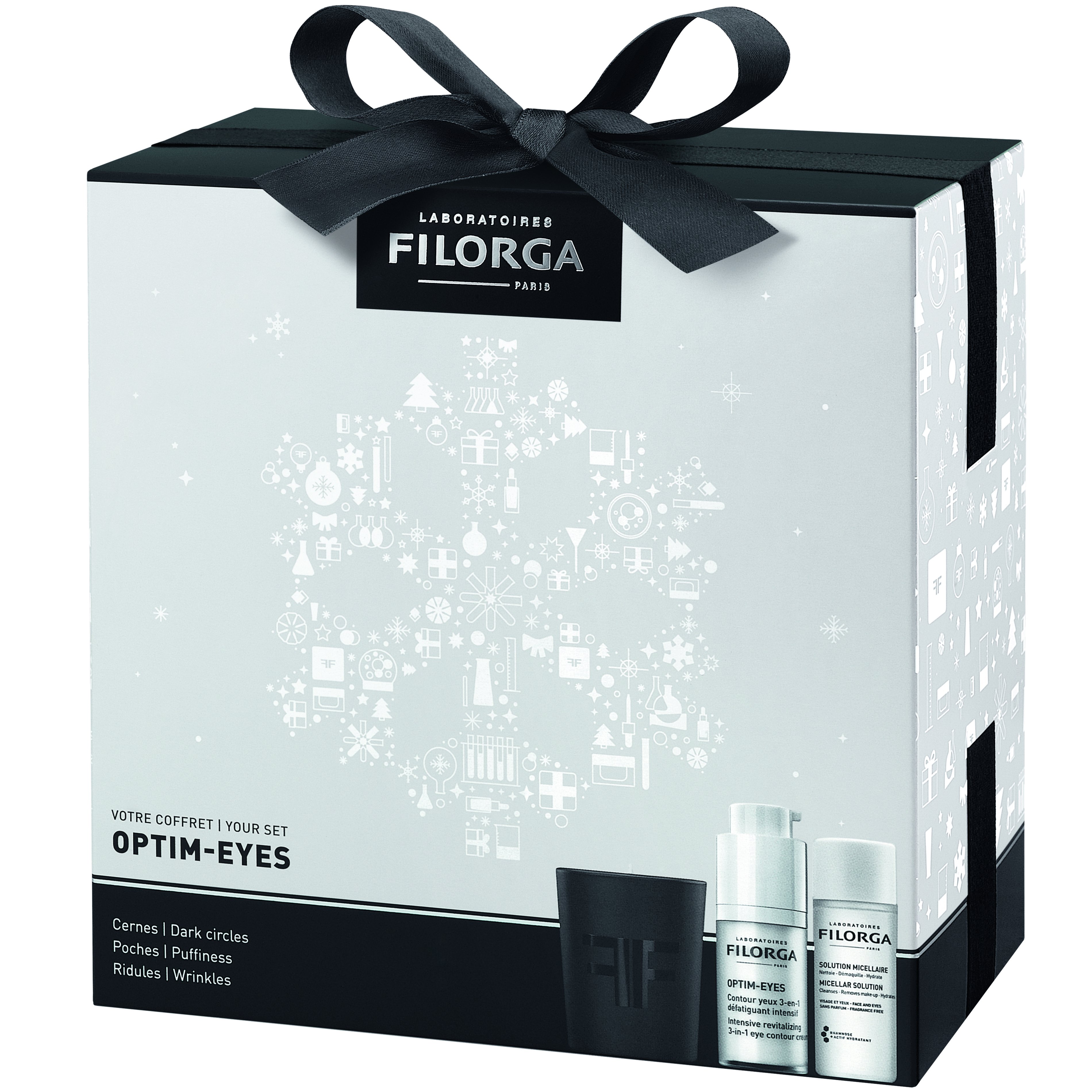 Filorga Gift Set Optim-Eyes Intensive Revitalizing 3-in-1 Eye Contour Cream 15ml & Δώρο Micellar Solution 50ml & Αρωματικό Κερί