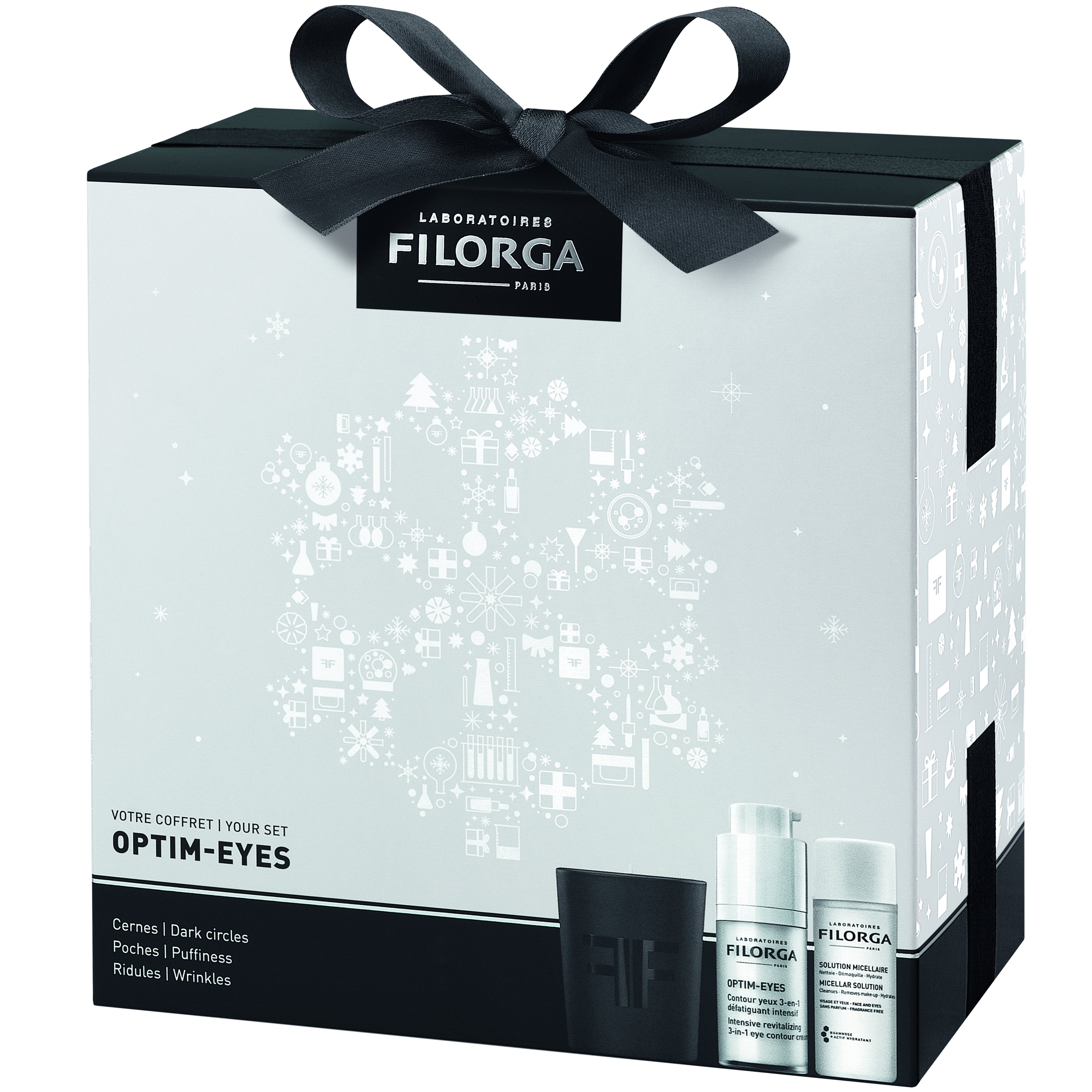 Filorga Gift Set Optim-Eyes Intensive Revitalizing 3-in-1 Eye Contour Cream 15ml & Δώρο Micellar Solution 50ml & Αρωματικό Κερί