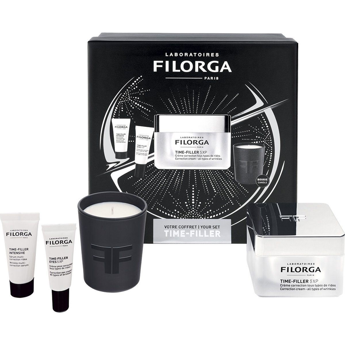 Filorga Filorga Promo Your Time-Filler Set Anti-Wrinkle Routine Time-Filler 5XP Correction Cream 50ml & Intensive Serum 7ml & Eyes 5XP 4ml & Scented Candle 1 Τεμάχιο