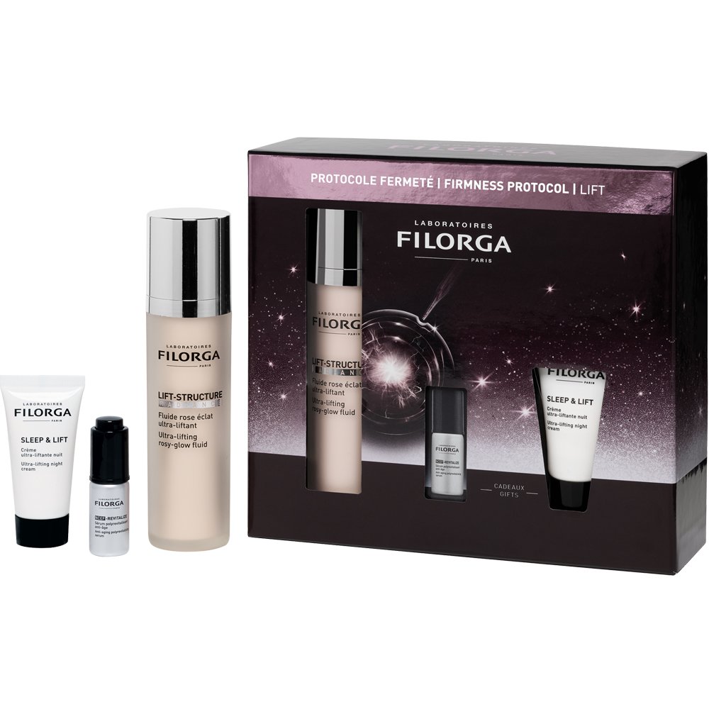 Filorga Filorga Promo Lift-Structure Radiance Ultra-Lifting Rosy-Glow Face & Neck Fluid 50ml & Δώρο NCEF-Revitalize Anti-Age Serum 5ml & Sleep & Lift Ultra-Lifting Night Cream 15ml
