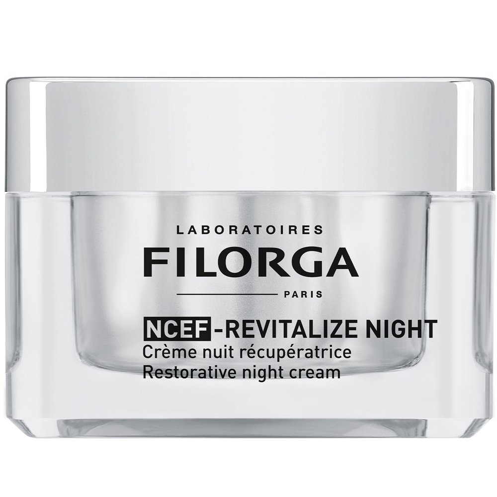 Filorga Filorga NCEF-Revitalize Night Cream Επανορθωτική Αντιγηραντική Κρέμα Προσώπου Νυκτός με Μεταξένια Υφή Ενισχυμένη με NCEF Σύμπλοκο με 10 Αναζωογονητικά Συστατικά για Ορατά πιο Λείο, Ομοιόμορφο & Λαμπερό Δέρμα 50ml