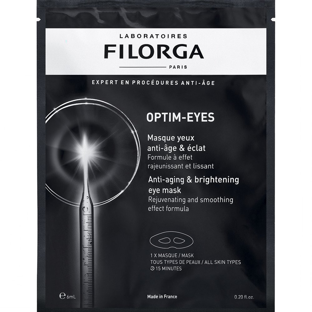 Filorga Filorga Optim Eyes Anti-Aging & Brightening Mask Υφασμάτινη Μάσκα Ματιών με Αντιγηραντική Δράση για Φωτεινό Αποτέλεσμα 6ml